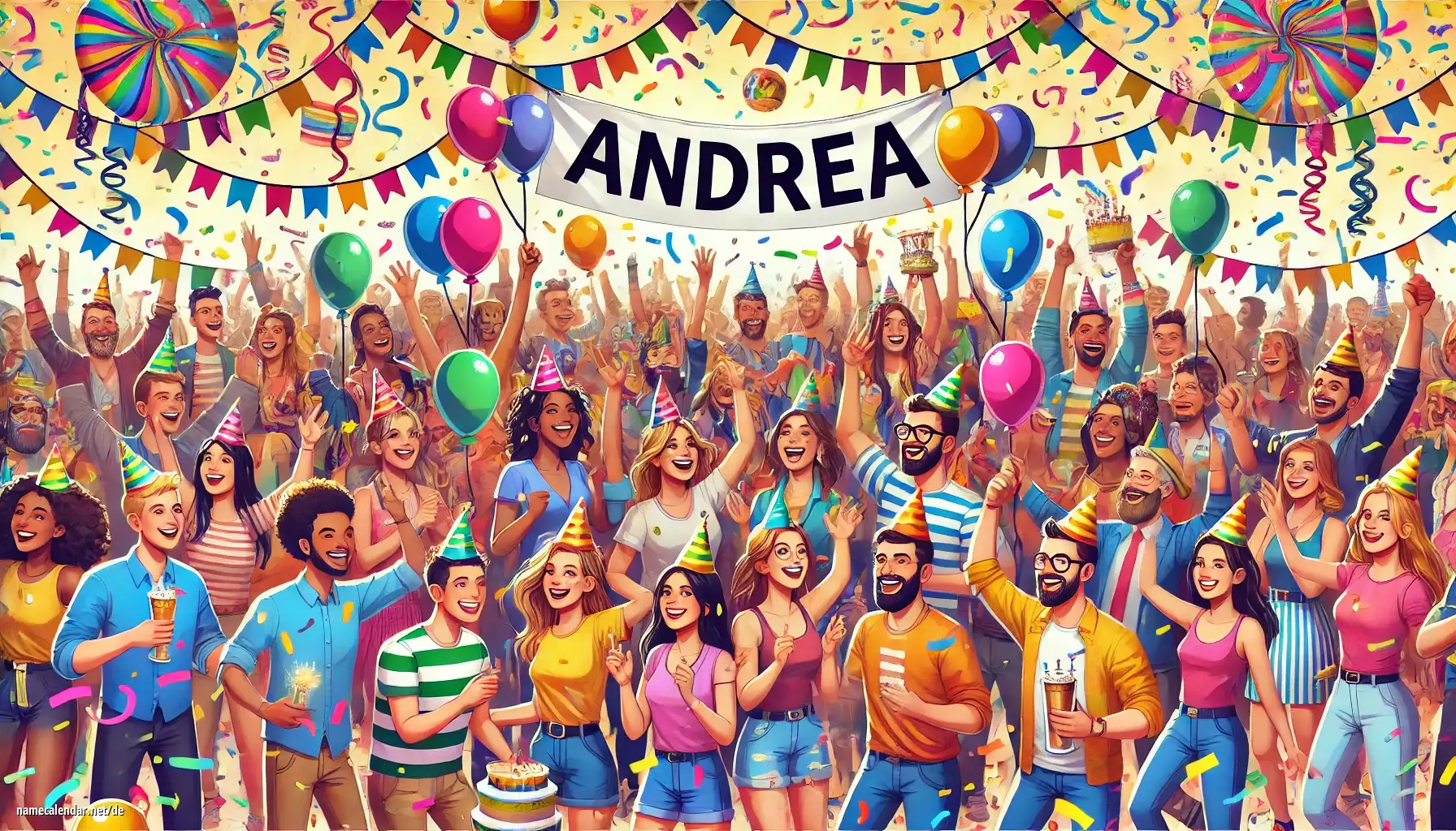 Feier des Namenstages und des Namens - Andrea