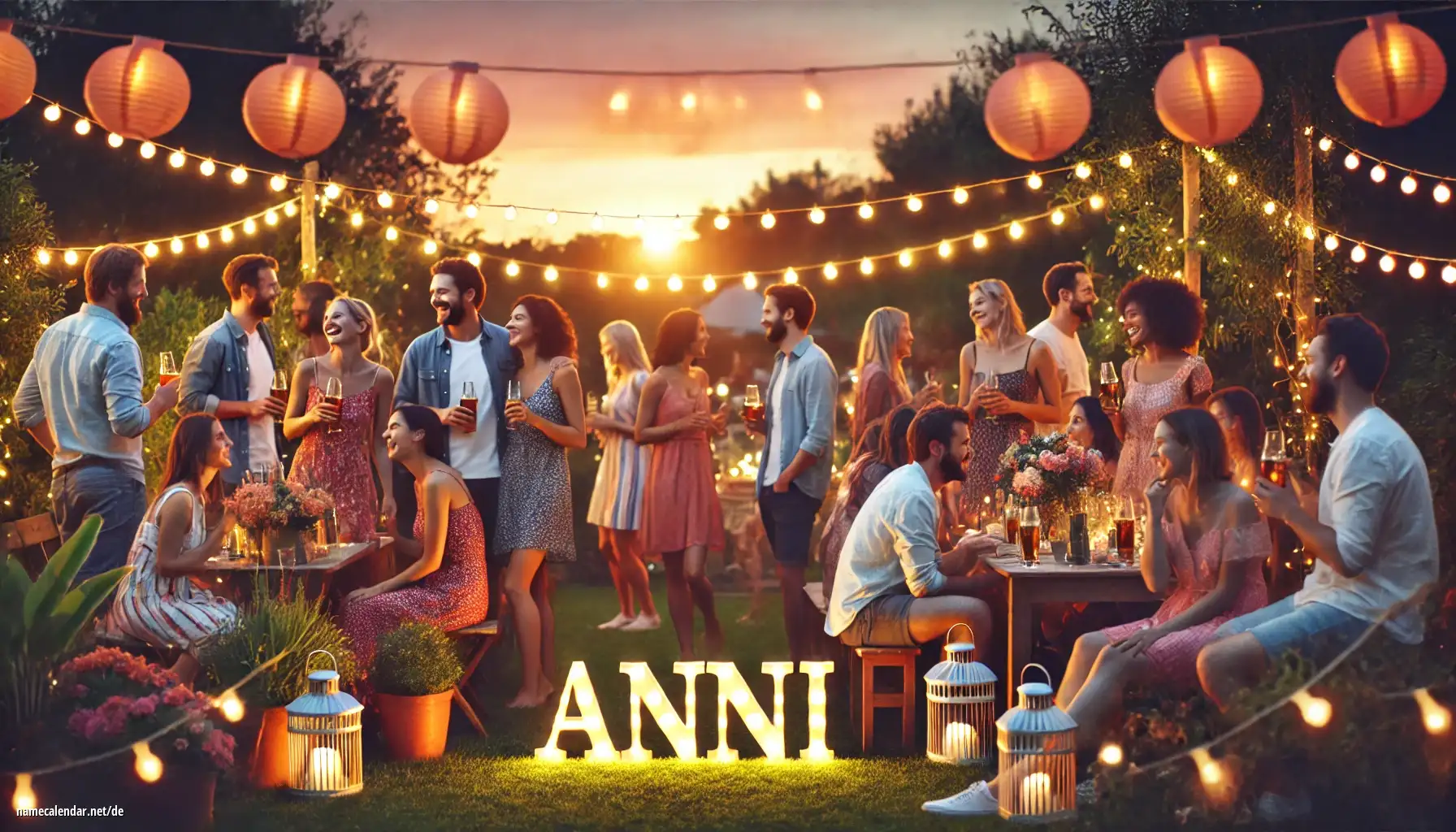 Feier des Namenstages und des Namens - Anni