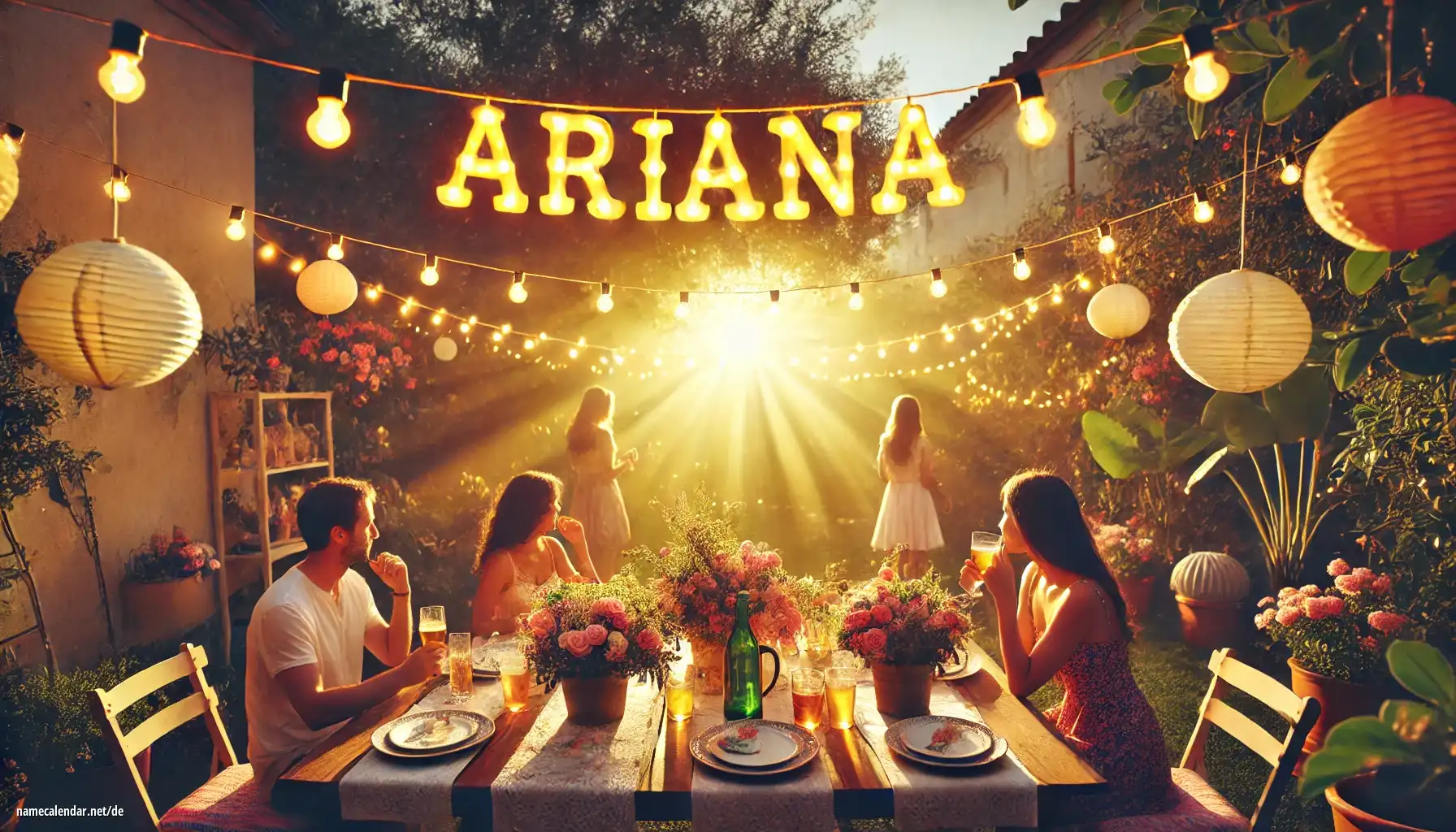 Feier des Namenstages und des Namens - Ariana