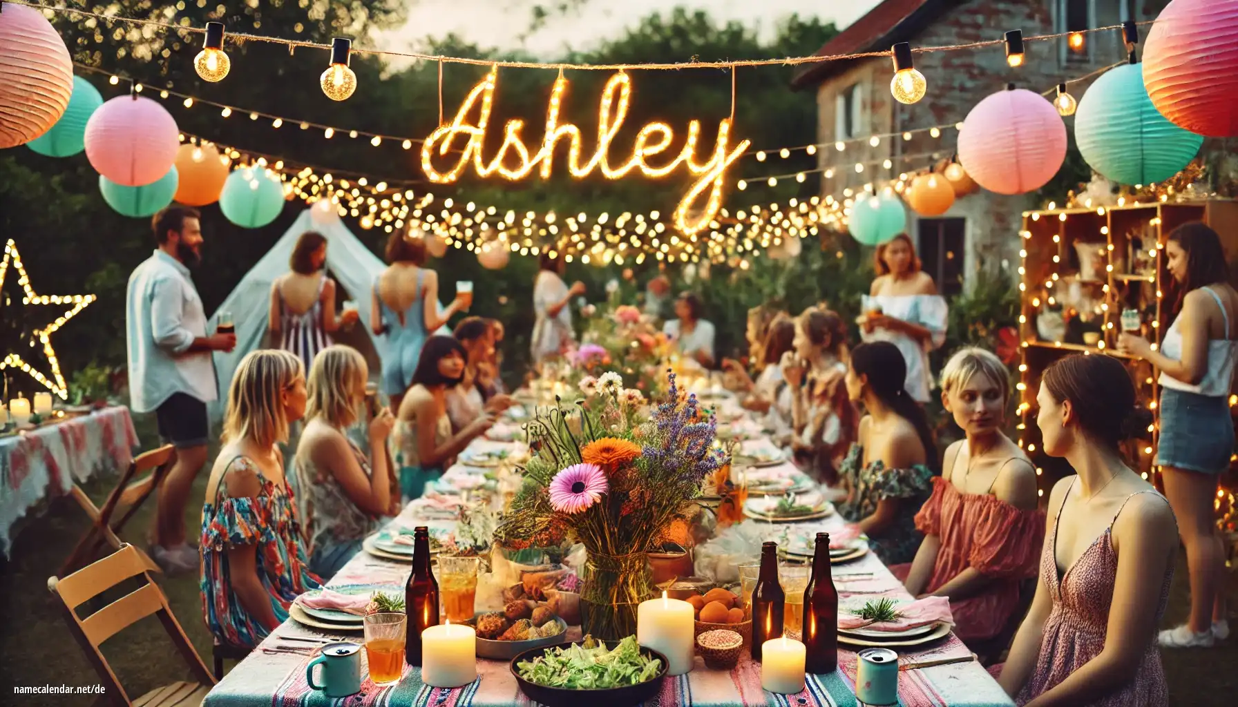 Feier des Namenstages und des Namens - Ashley