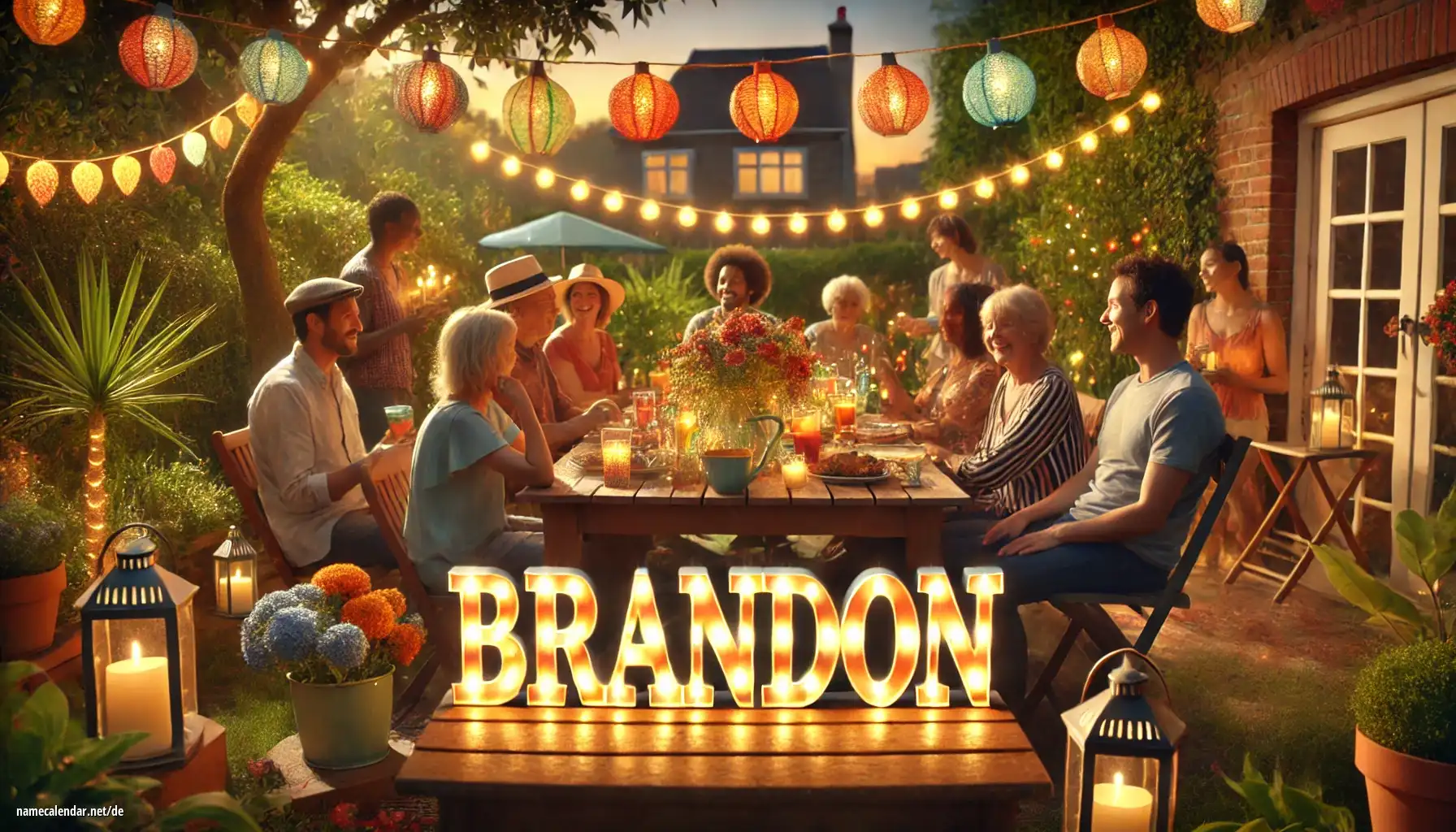 Feier des Namenstages und des Namens - Brandon