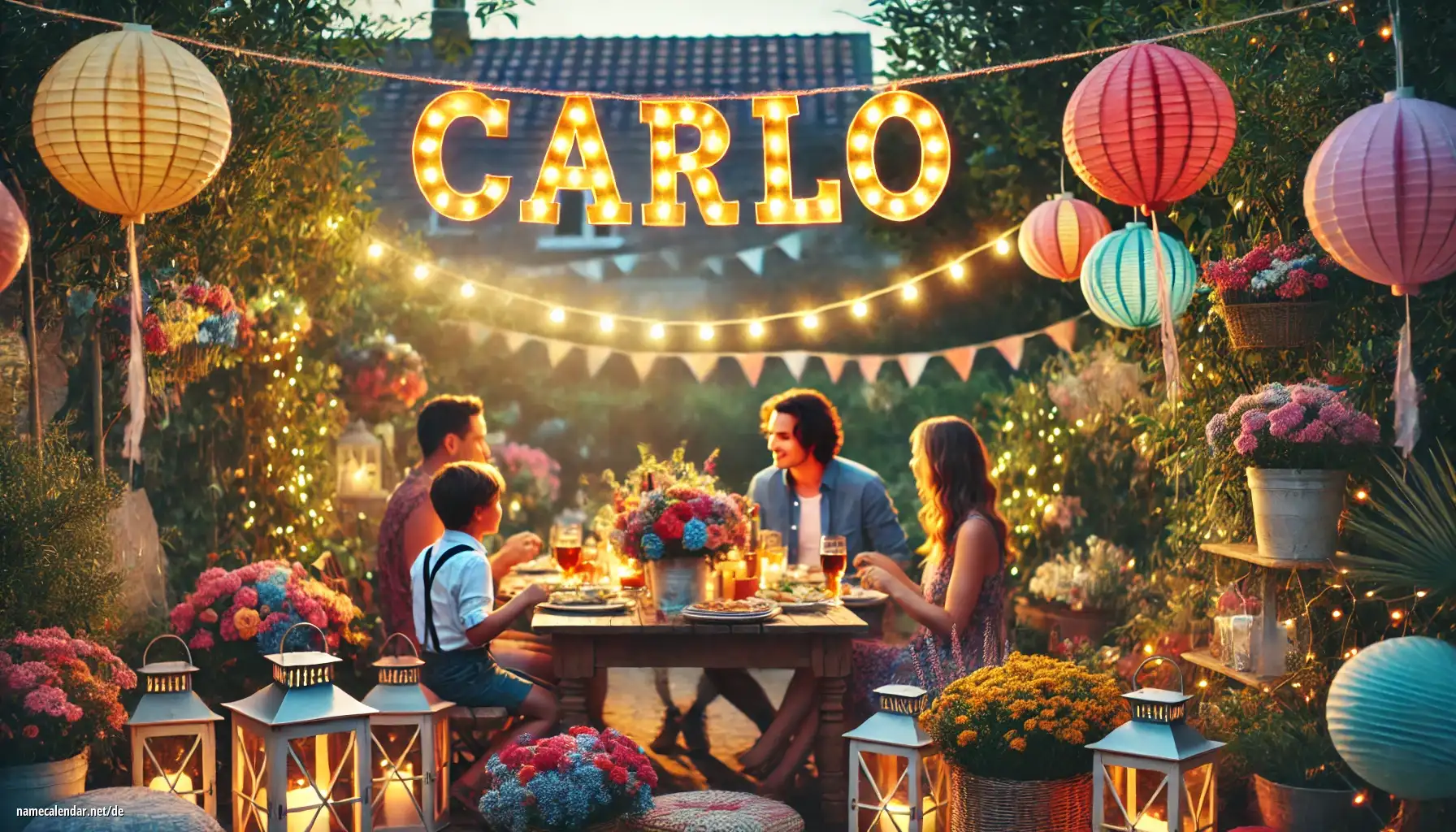 Feier des Namenstages und des Namens - Carlo