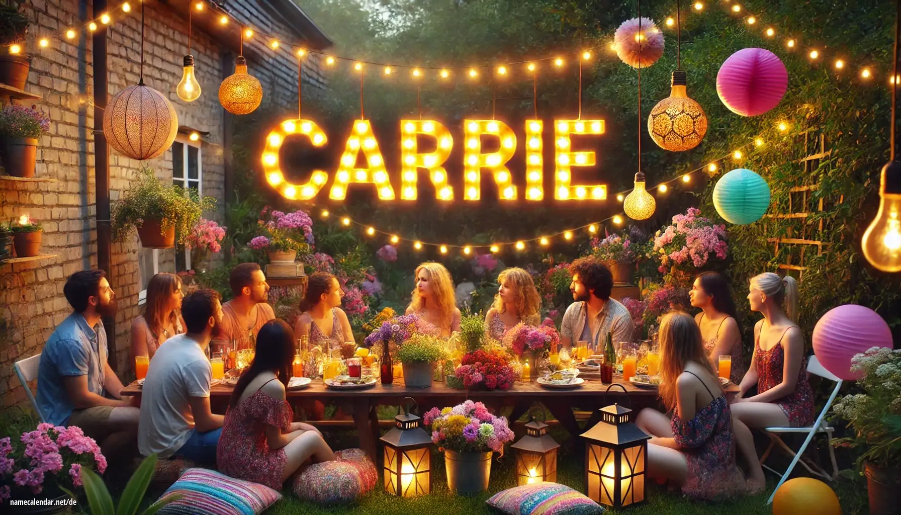 Feier des Namenstages und des Namens - Carrie