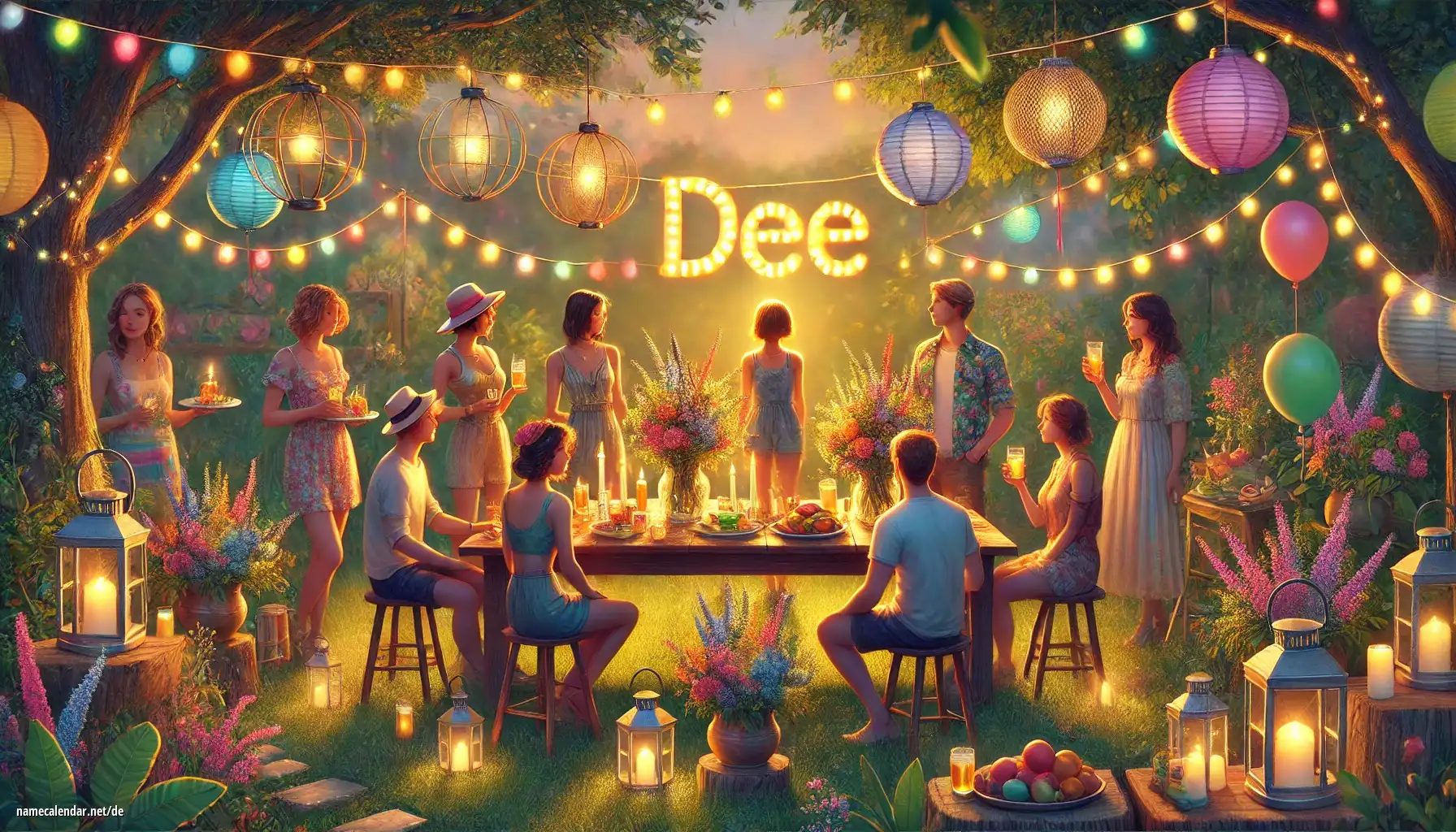 Feier des Namenstages und des Namens - Dee