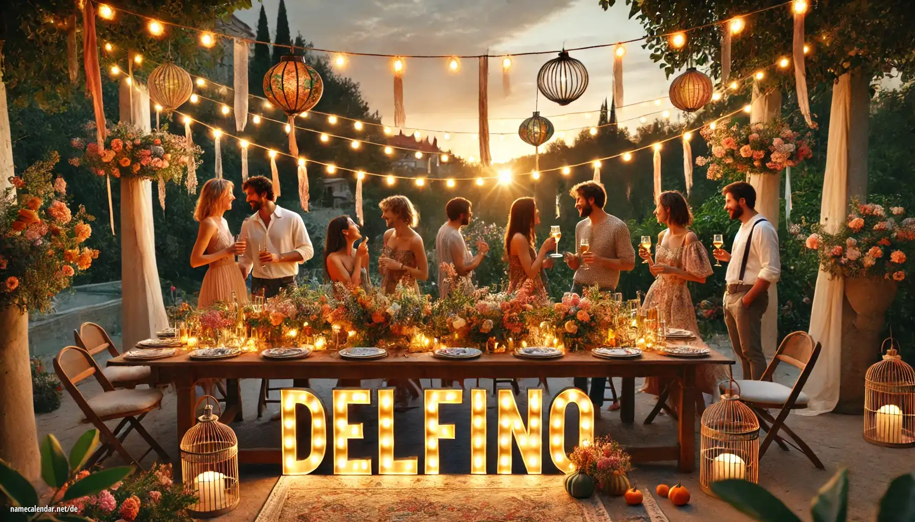 Feier des Namenstages und des Namens - Delfino
