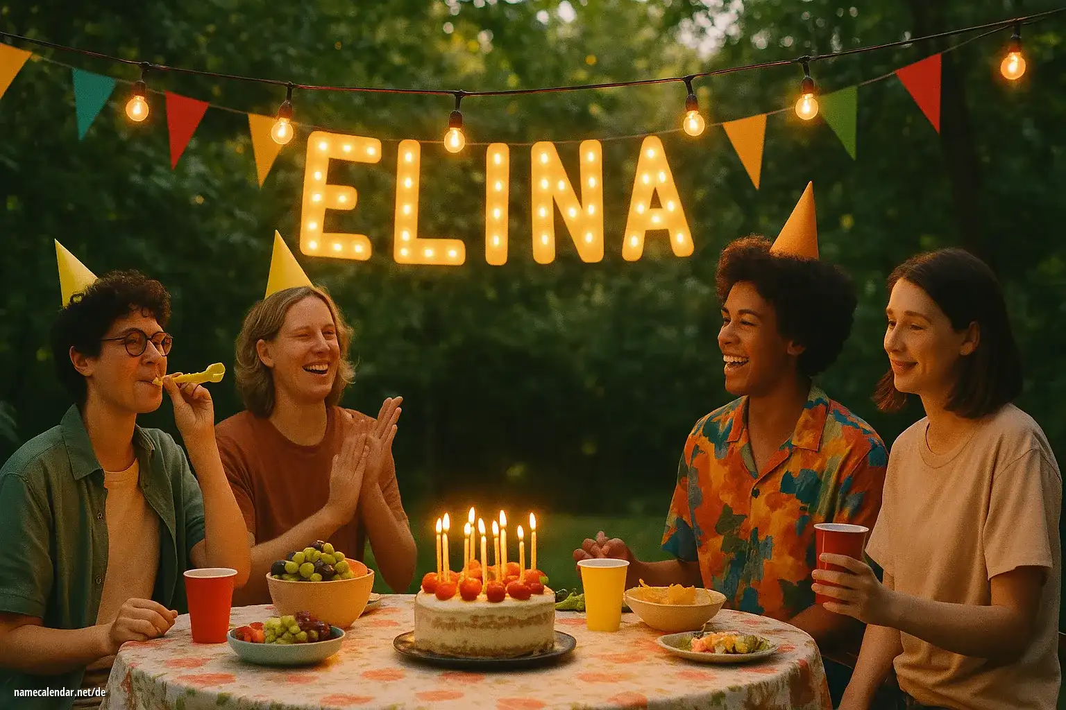 Feier des Namenstages und des Namens - Elina