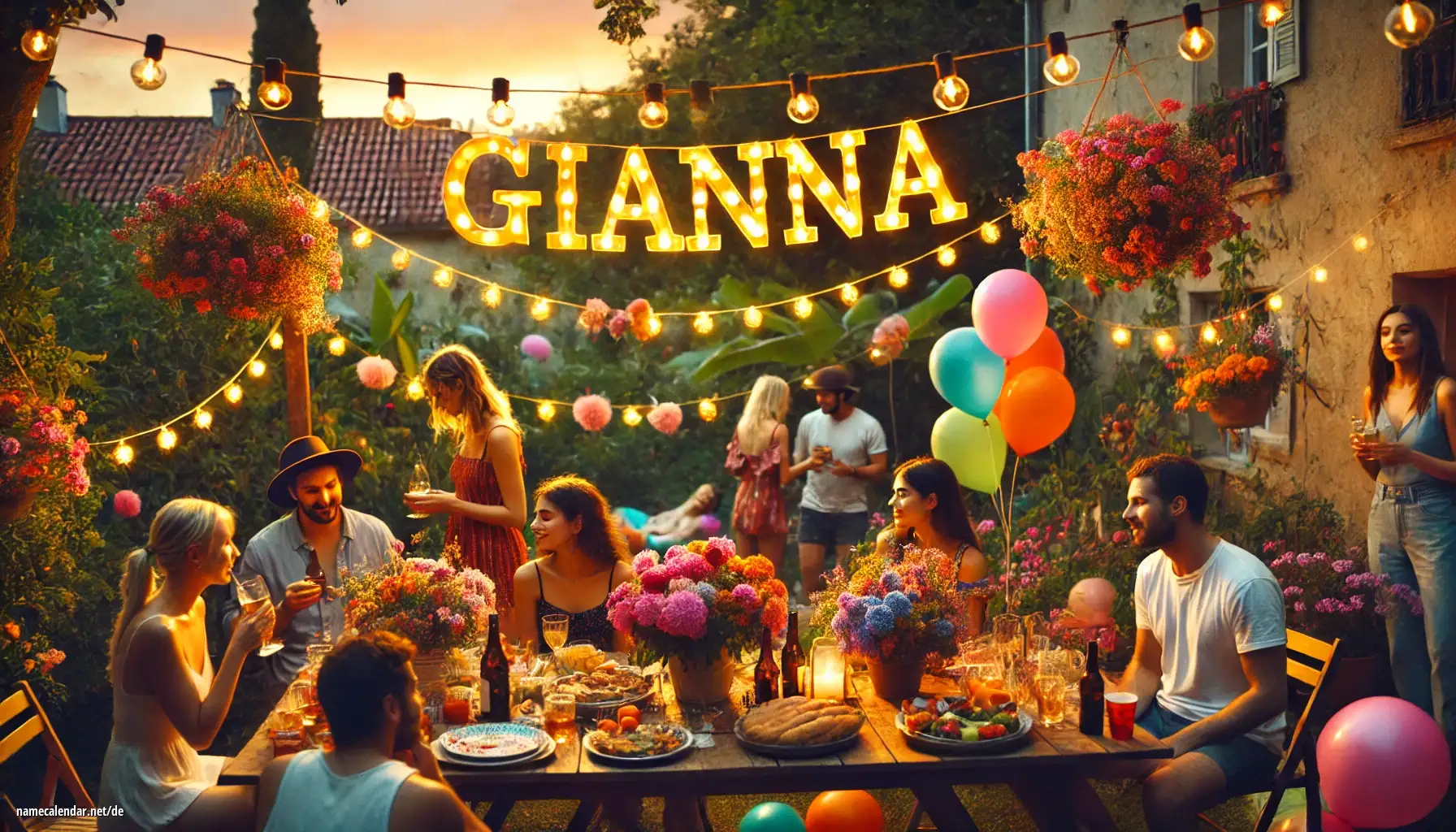Feier des Namenstages und des Namens - Gianna