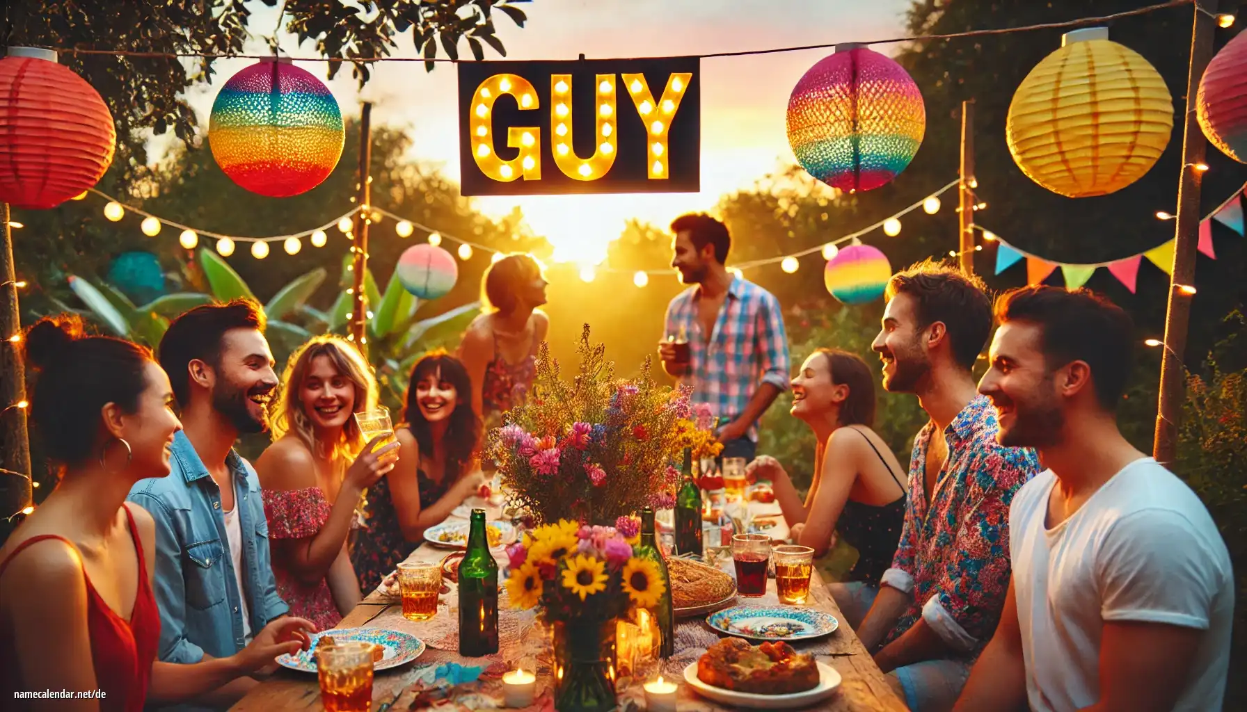 Feier des Namenstages und des Namens - Guy