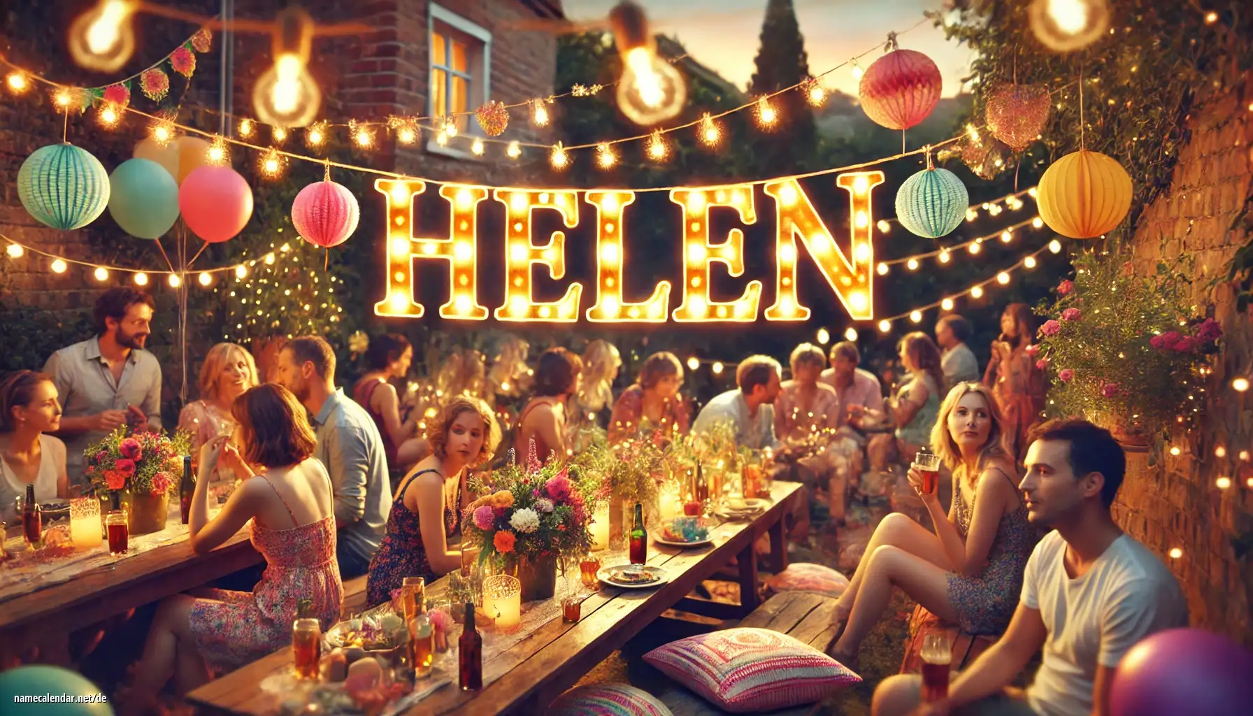 Feier des Namenstages und des Namens - Helén