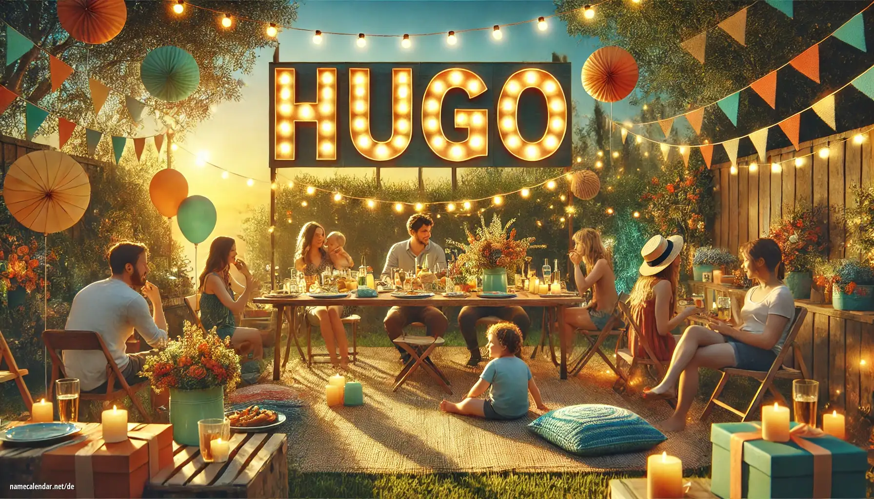 Feier des Namenstages und des Namens - Hugo