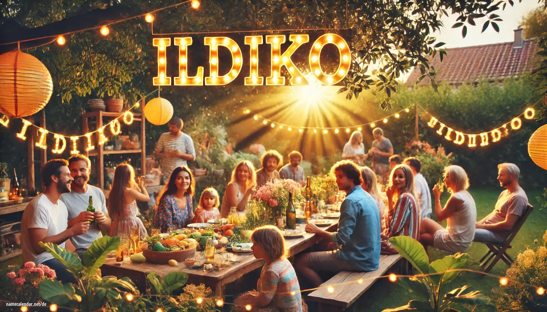 Feier des Namenstages und des Namens - Ildikó