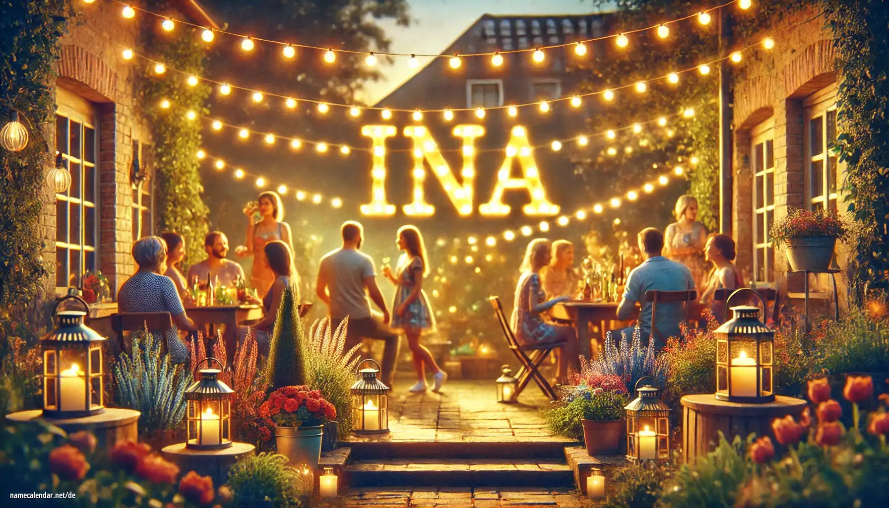 Feier des Namenstages und des Namens - Ina