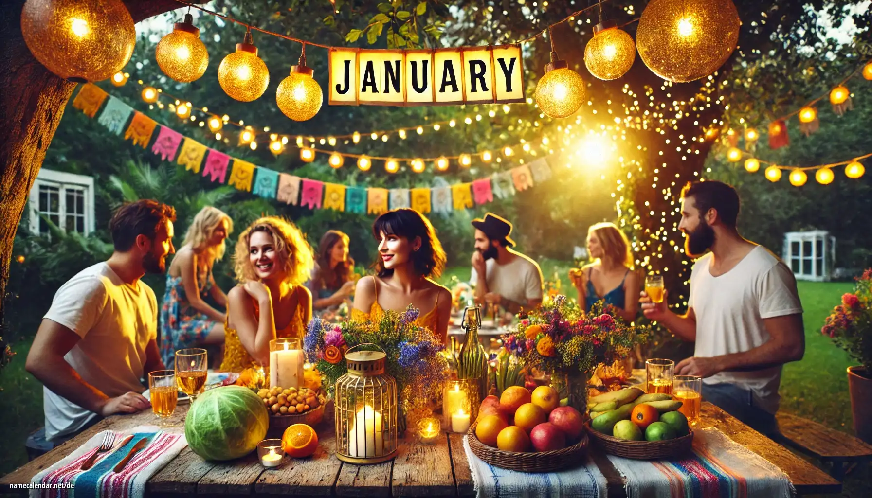 Feier des Namenstages und des Namens - January