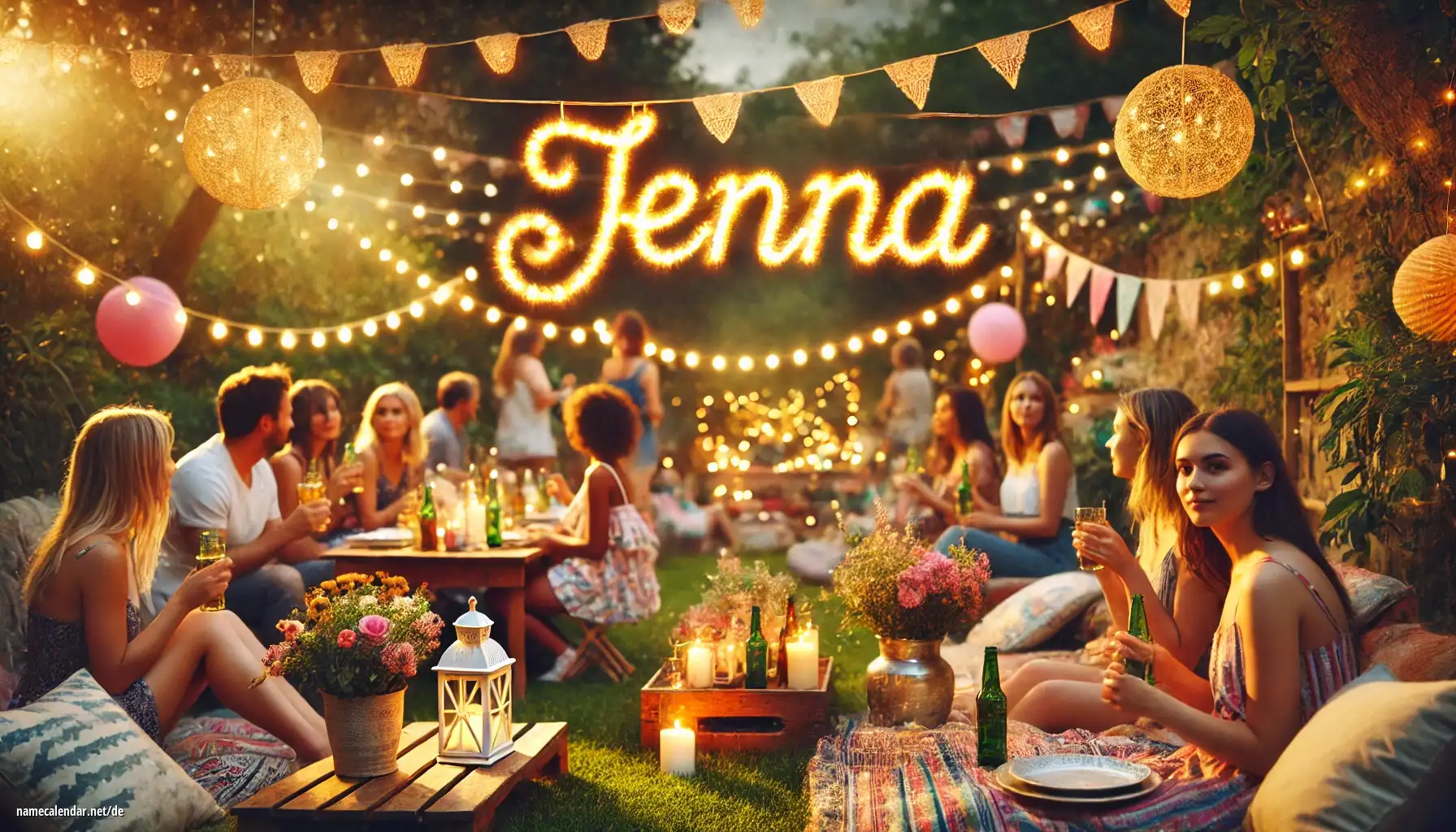 Feier des Namenstages und des Namens - Jenna