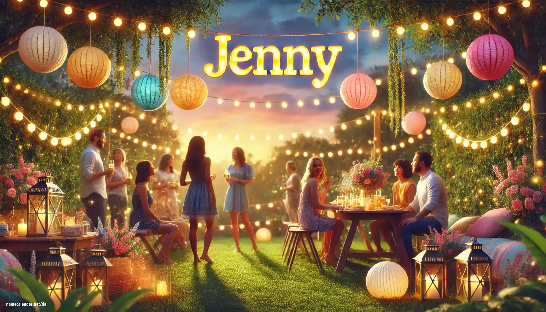 Feier des Namenstages und des Namens - Jenny