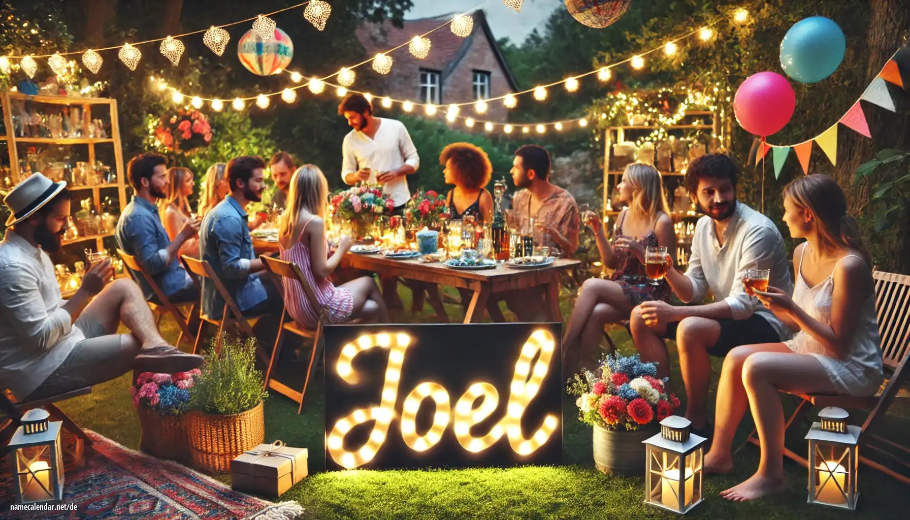 Feier des Namenstages und des Namens - Joël