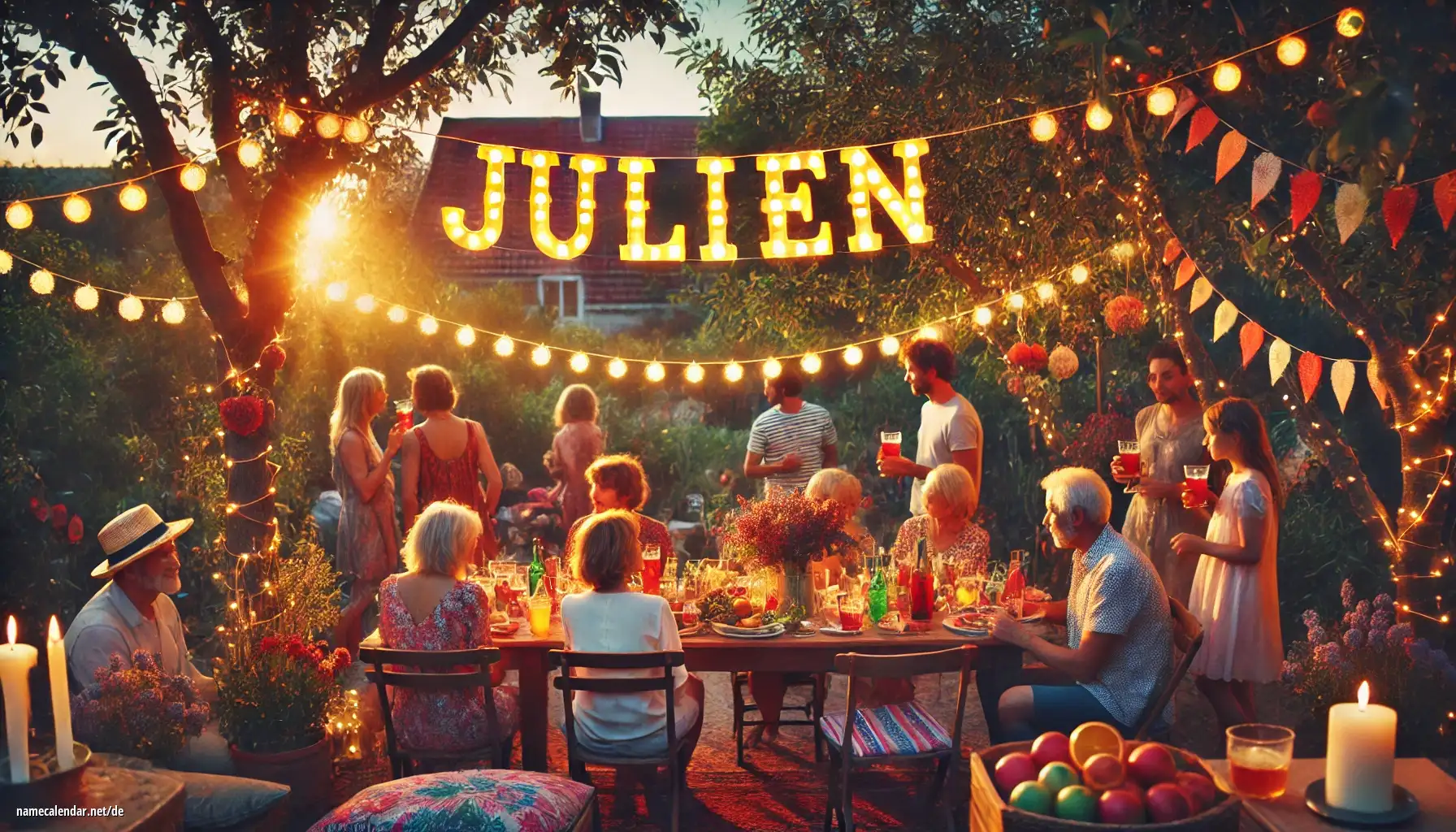 Feier des Namenstages und des Namens - Julien