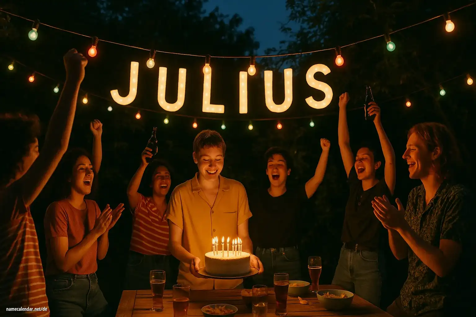 Feier des Namenstages und des Namens - Julius