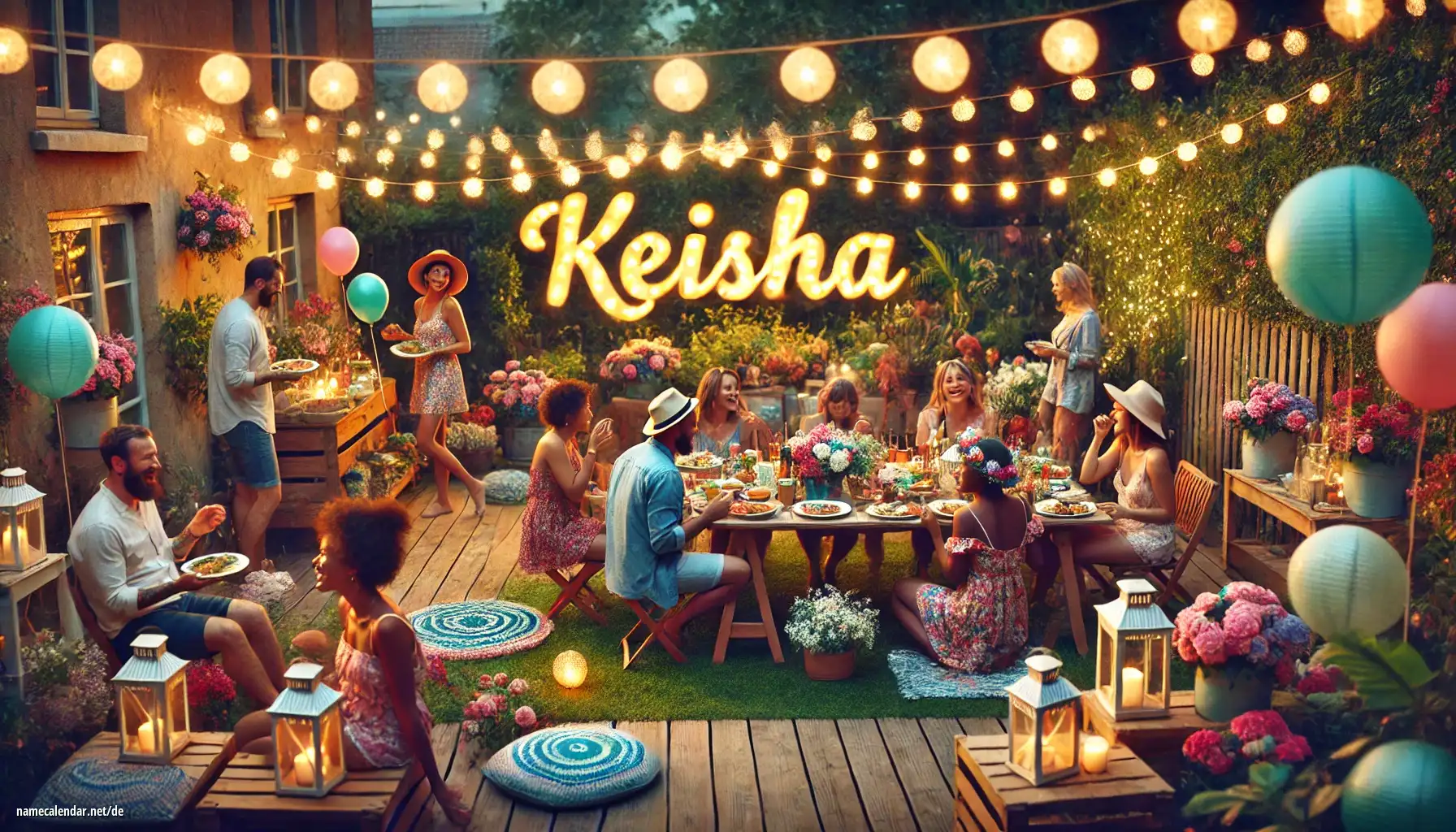 Feier des Namenstages und des Namens - Keisha