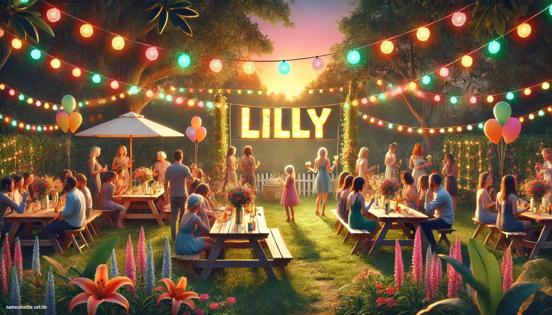 Feier des Namenstages und des Namens - Lilly