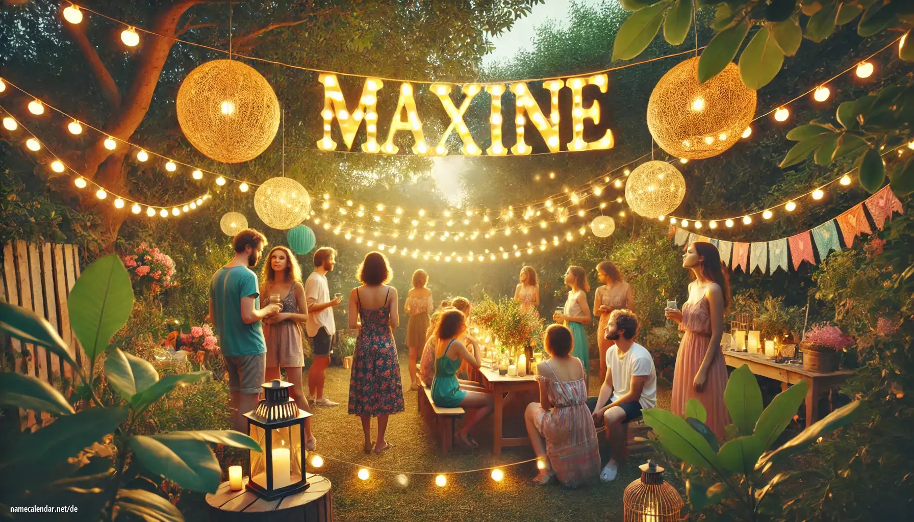 Feier des Namenstages und des Namens - Maxine