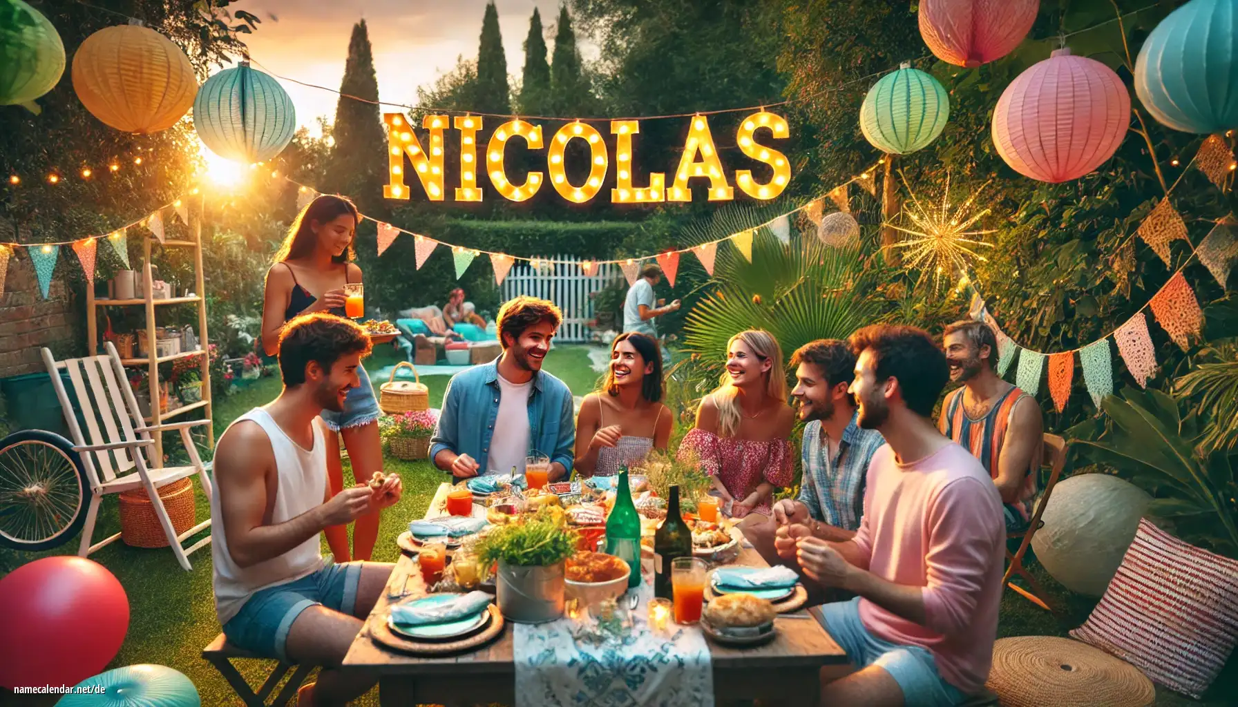 Feier des Namenstages und des Namens - Nicolas