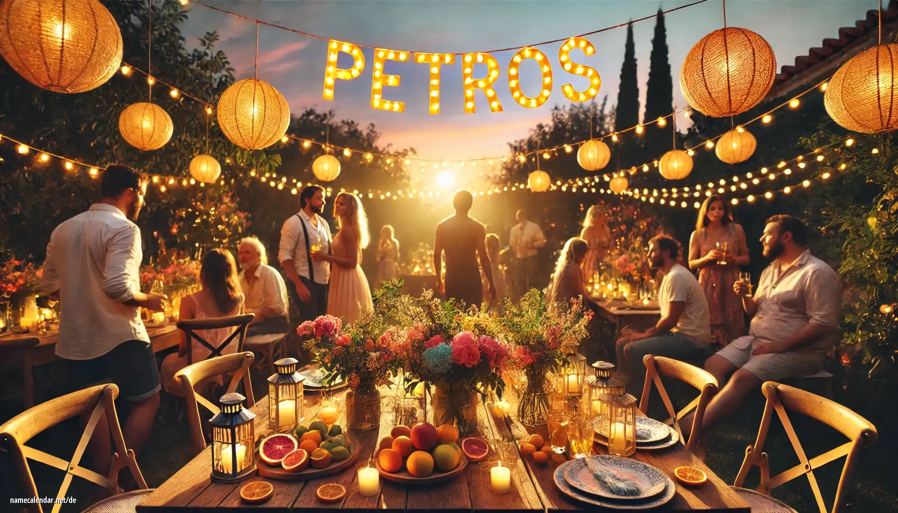 Feier des Namenstages und des Namens - Petros