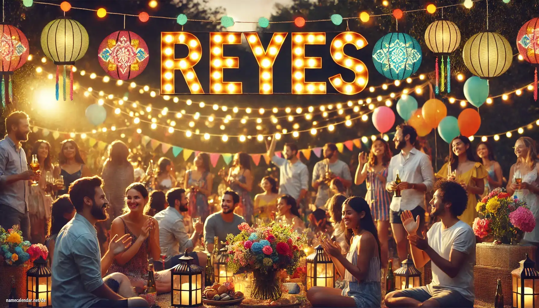 Feier des Namenstages und des Namens - Reyes