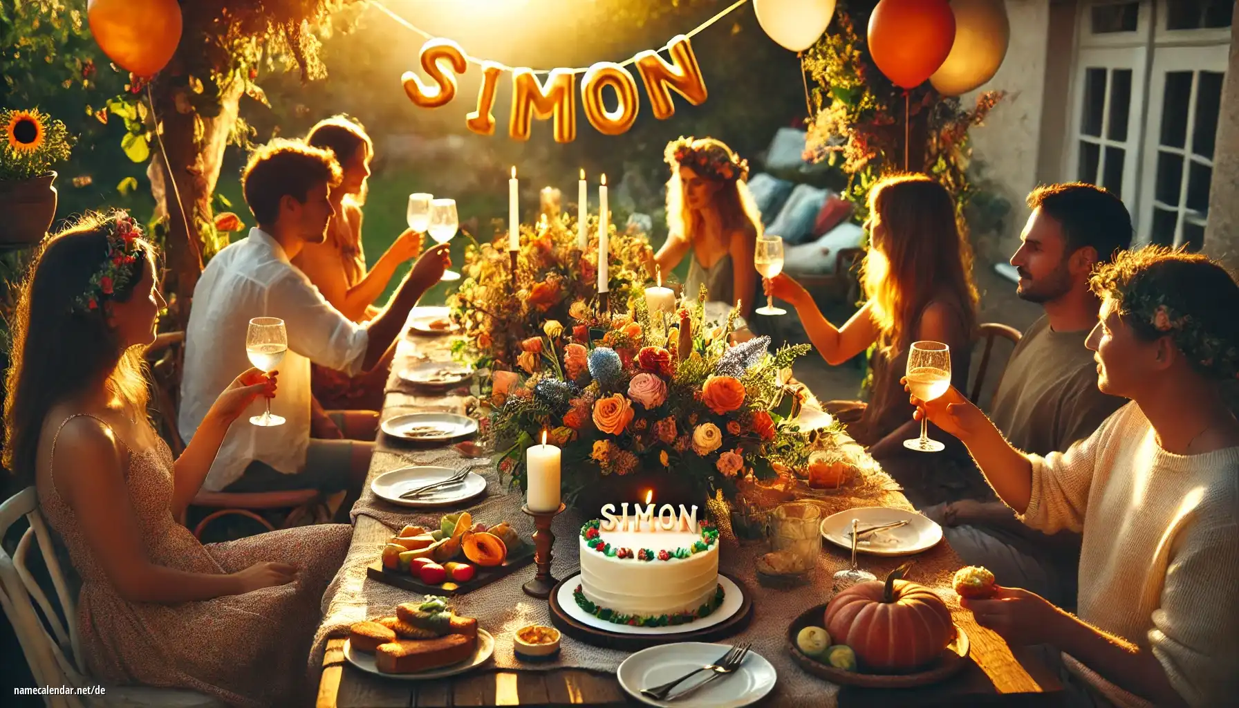 Feier des Namenstages und des Namens - Simon