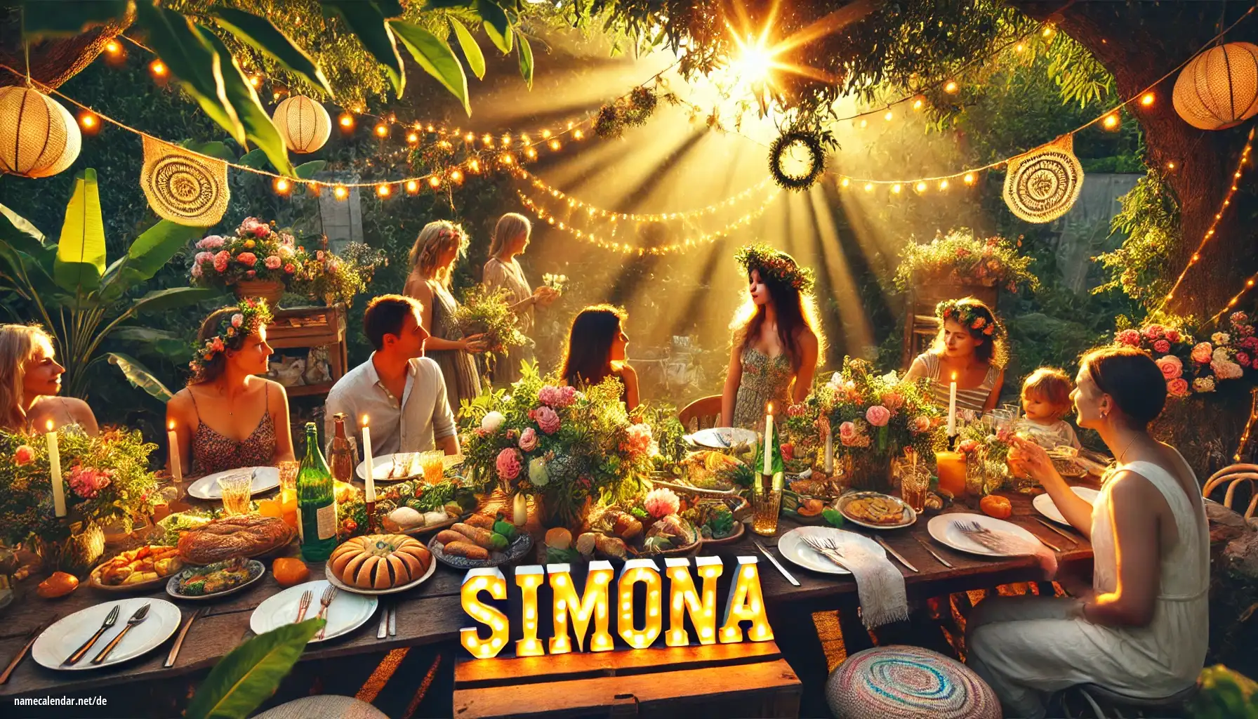 Feier des Namenstages und des Namens - Simona