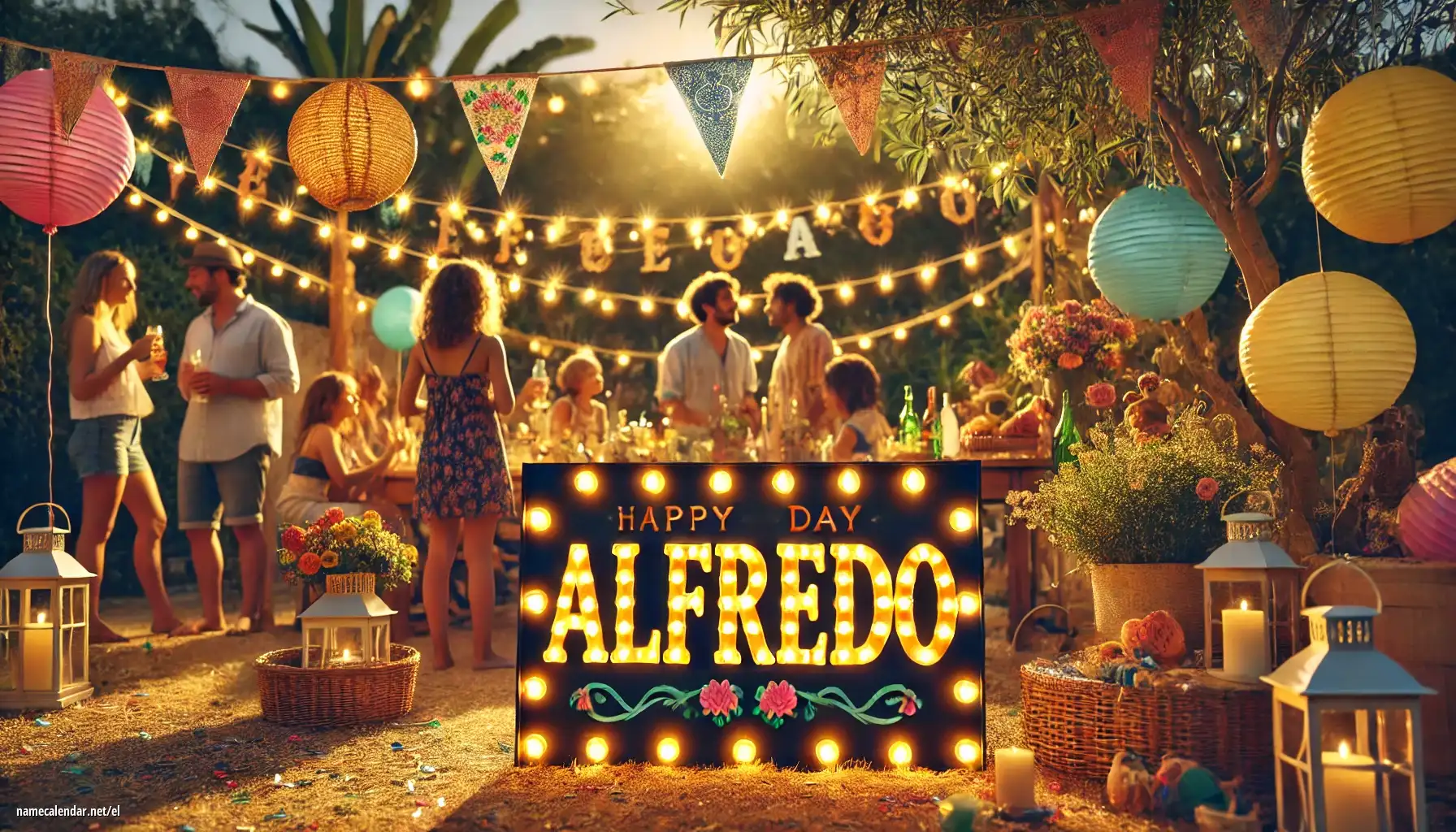 Εορτασμός της ονομαστικής εορτής και του ονόματος - Alfredo