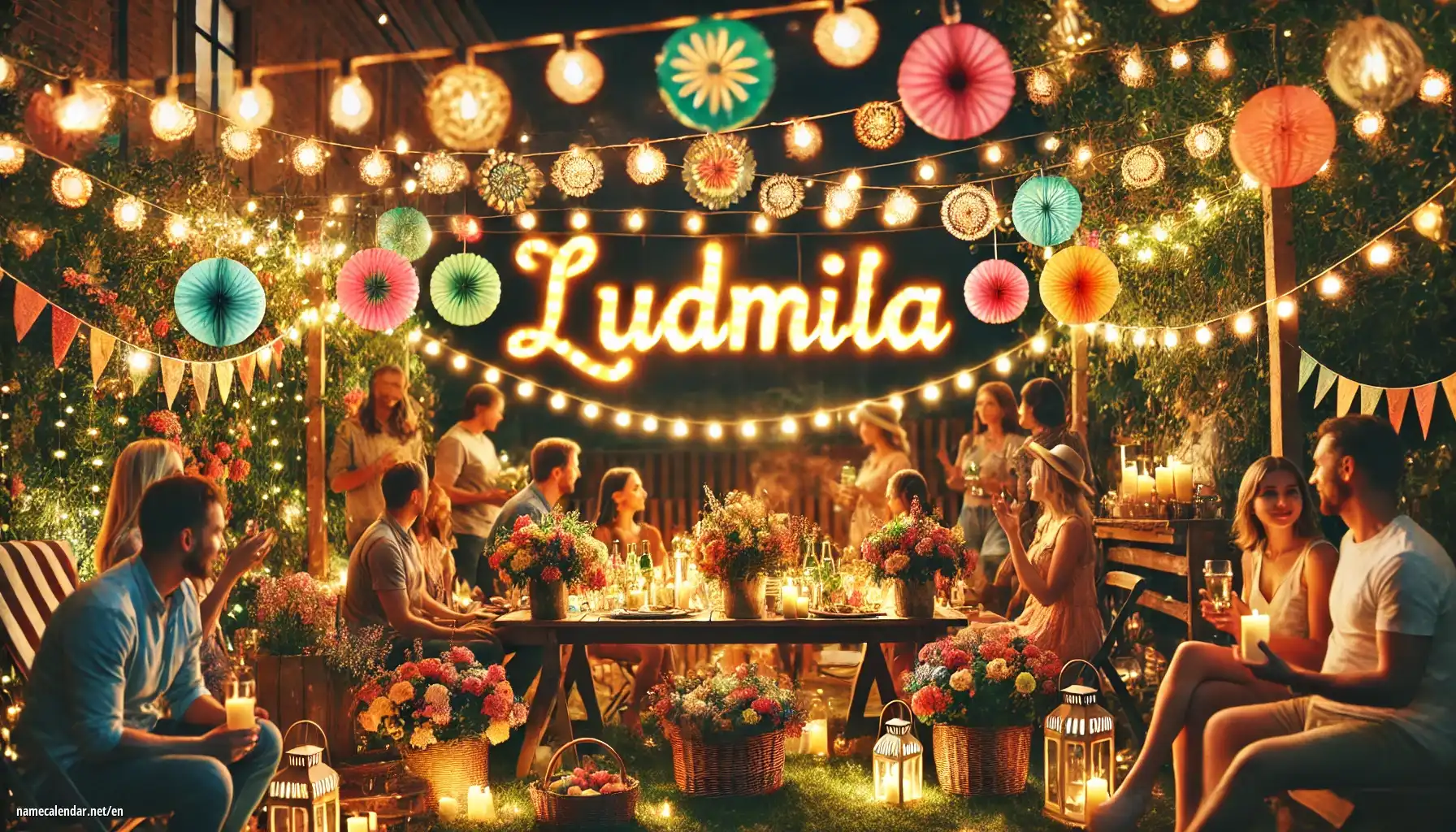 Celebration of name day and name - Ľudmila