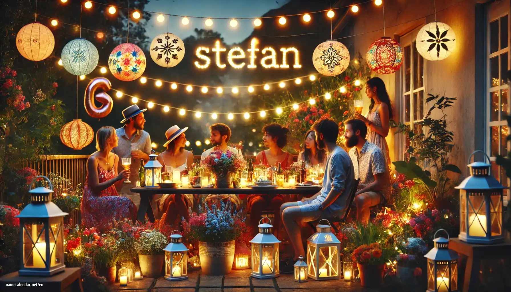 Celebration of name day and name - Štefan