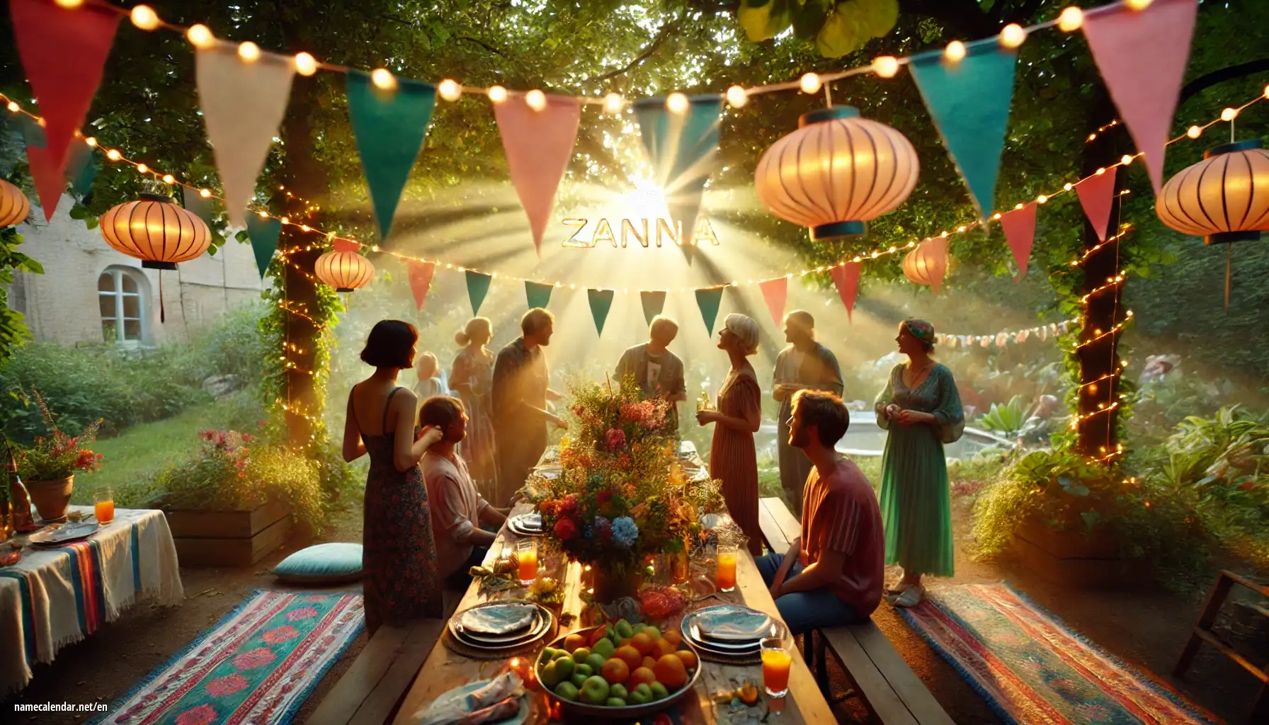 Celebration of name day and name - Żanna