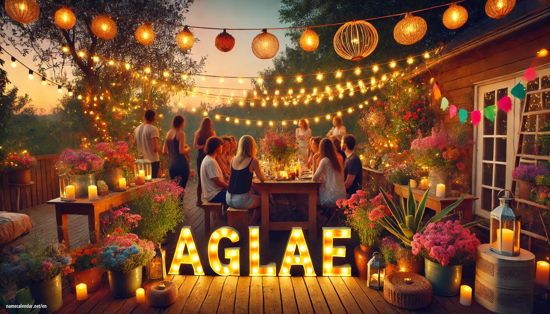 Celebration of name day and name - Aglaé