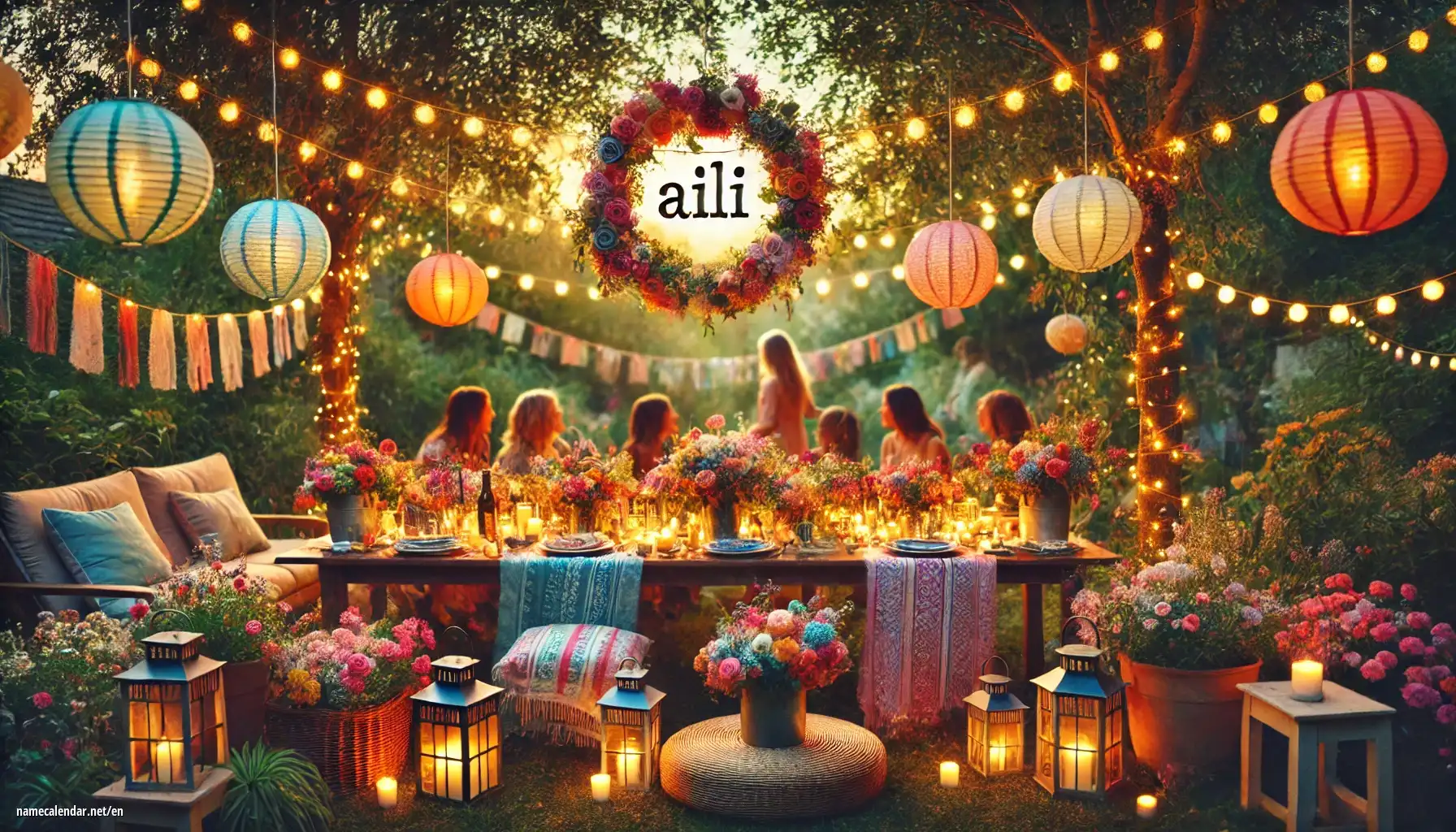 Celebration of name day and name - Aili