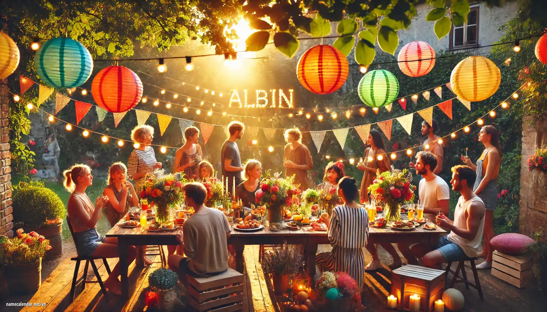 Celebration of name day and name - Albín