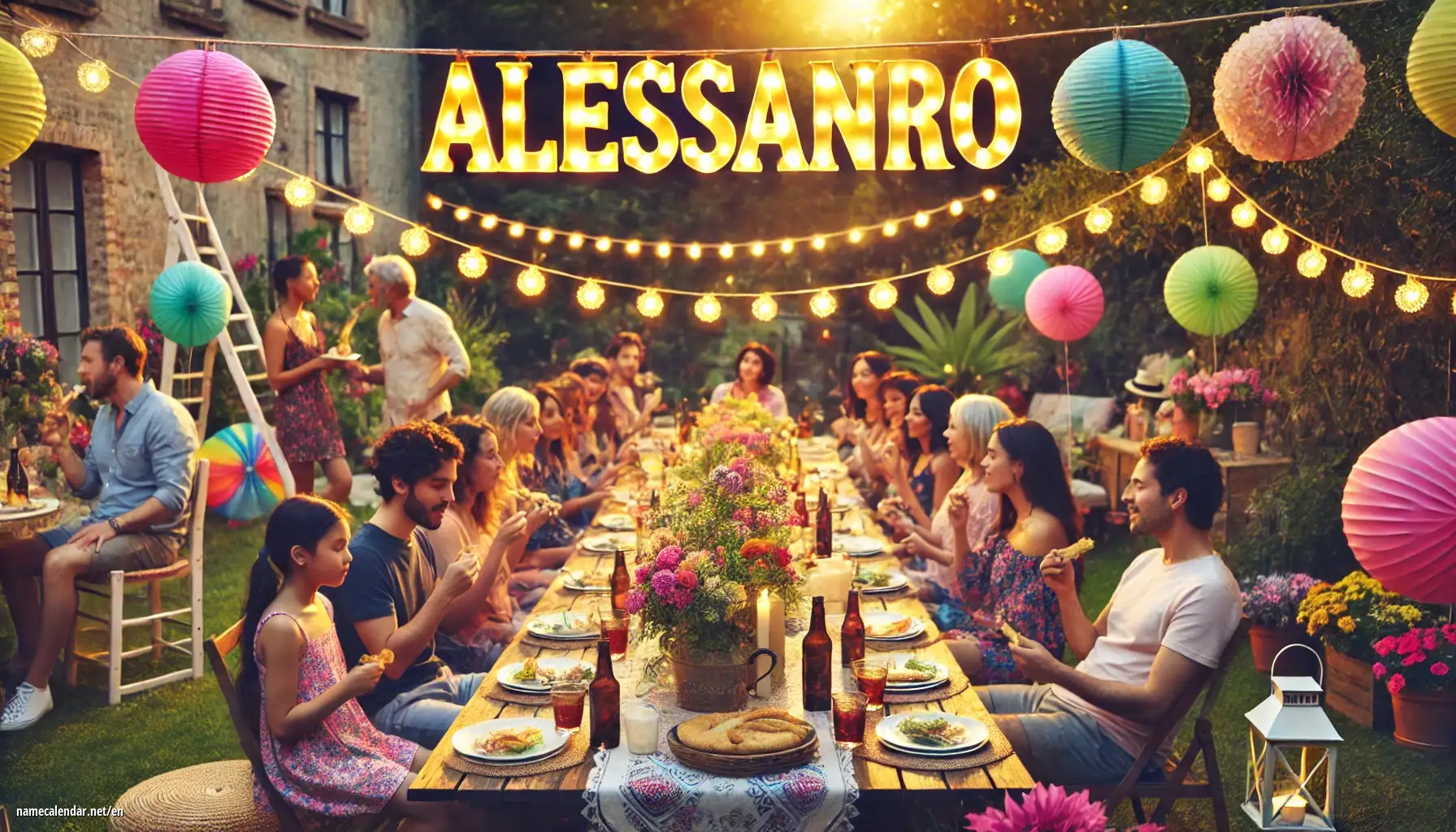 Celebration of name day and name - Alessandro