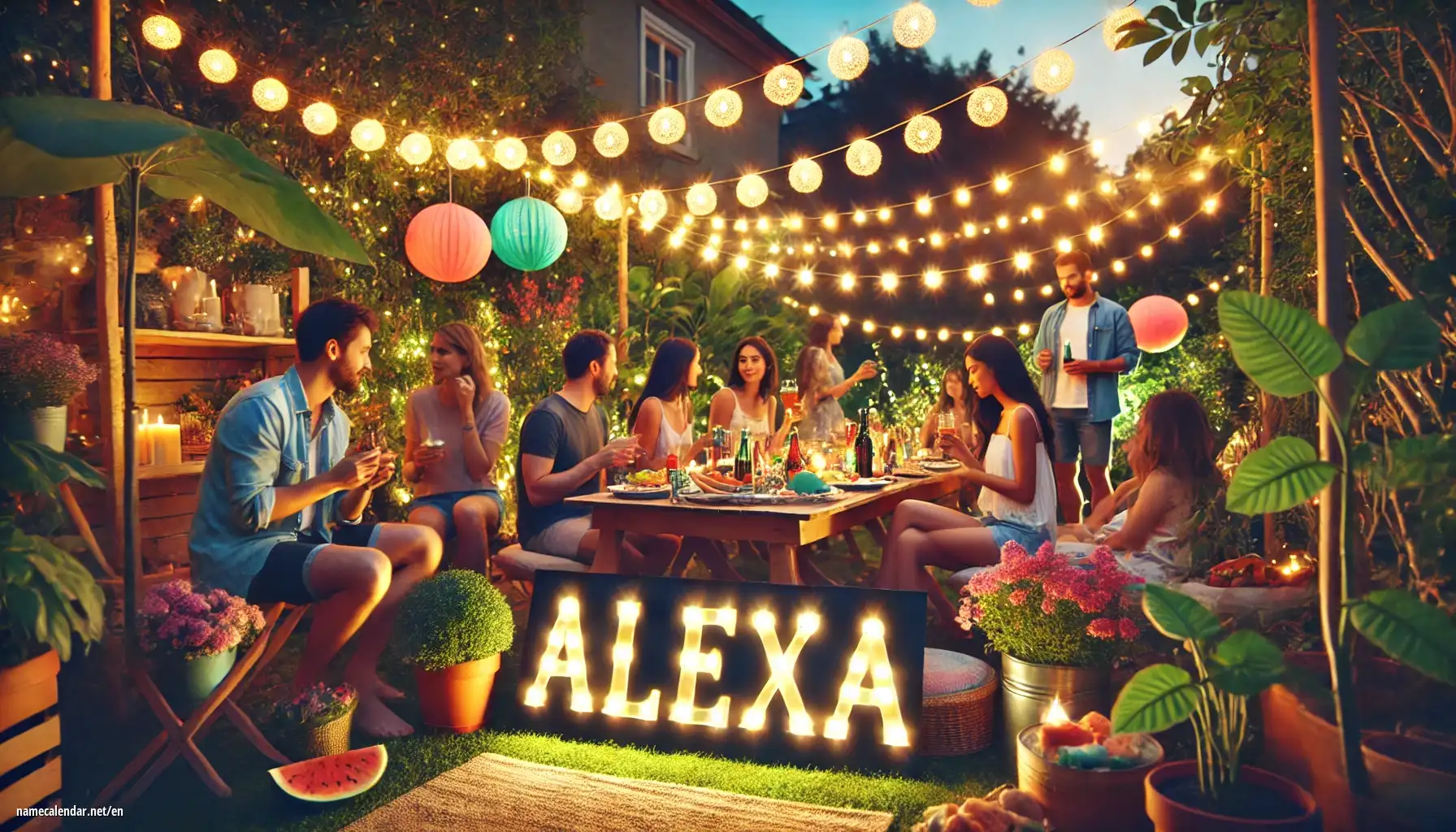 Celebration of name day and name - Alexa