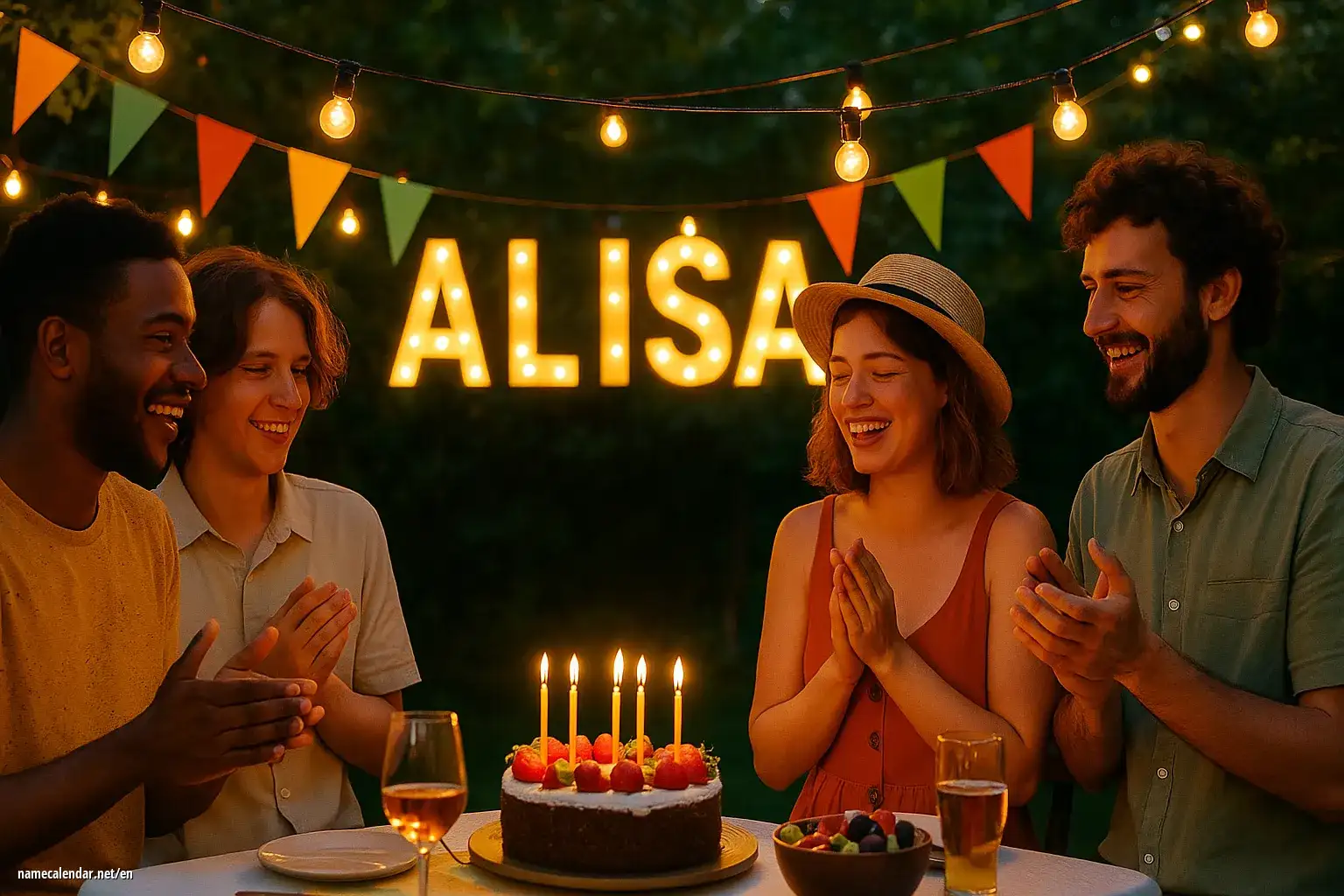 Celebration of name day and name - Alisa