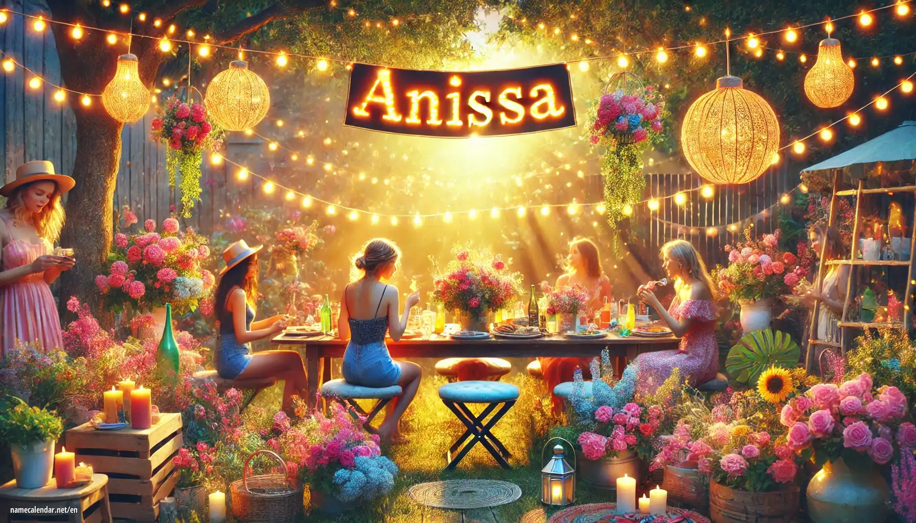 Celebration of name day and name - Anissa