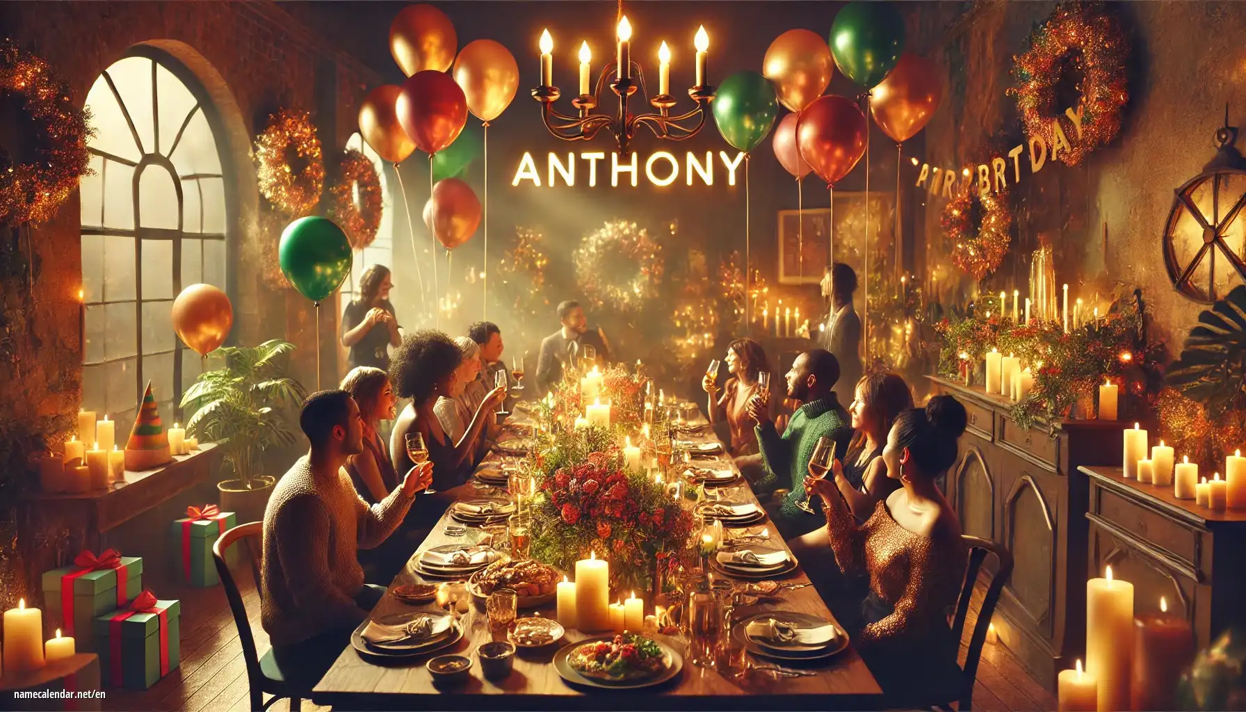 Celebration of name day and name - Anthony