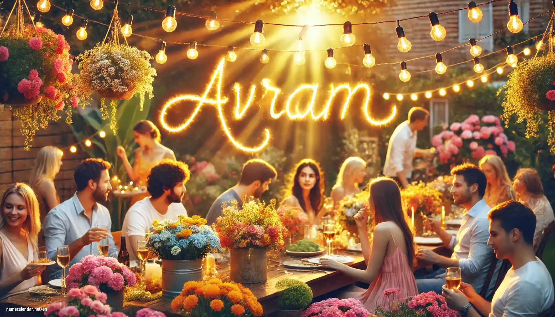 Celebration of name day and name - Avram