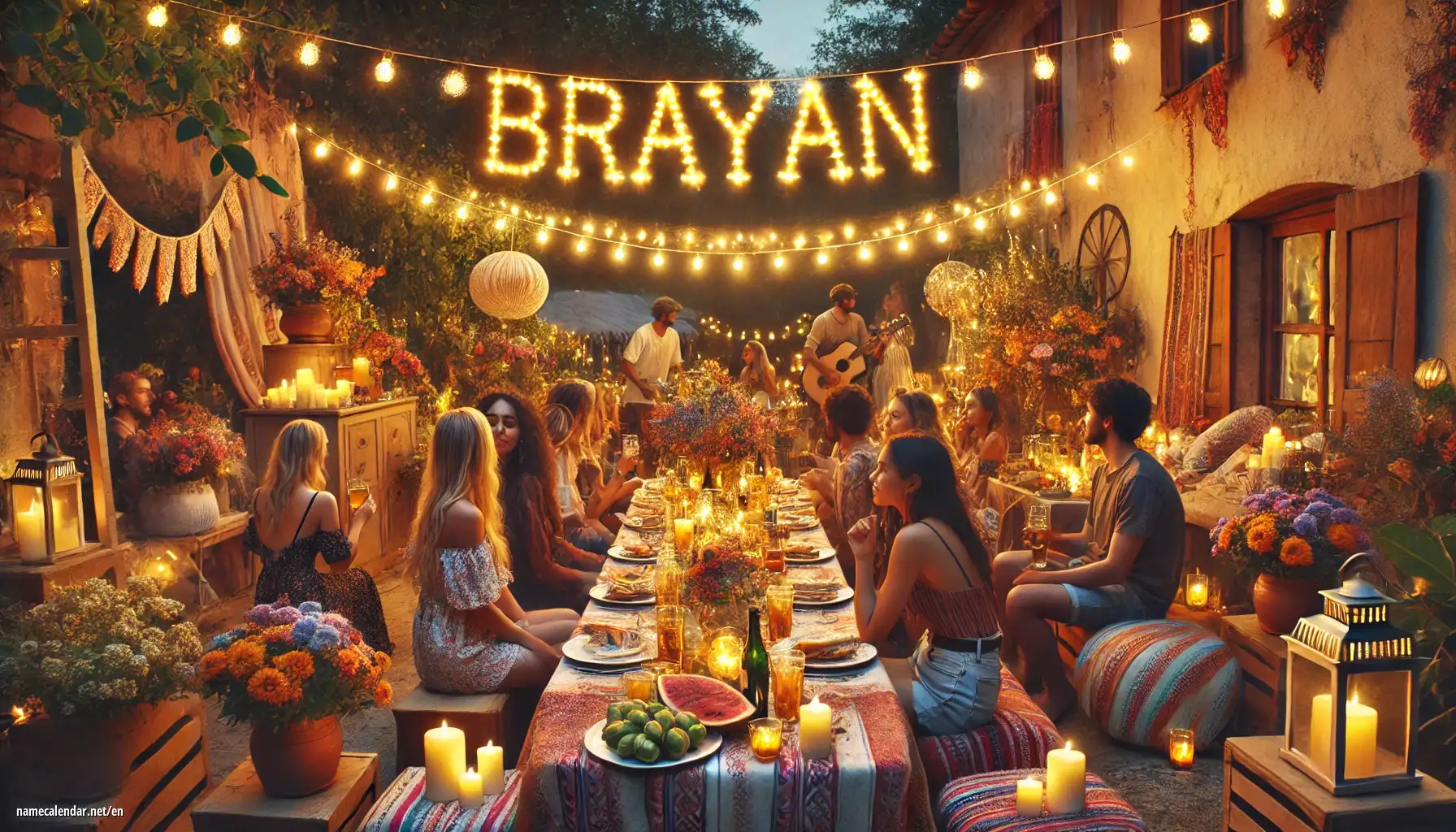Celebration of name day and name - Brayan
