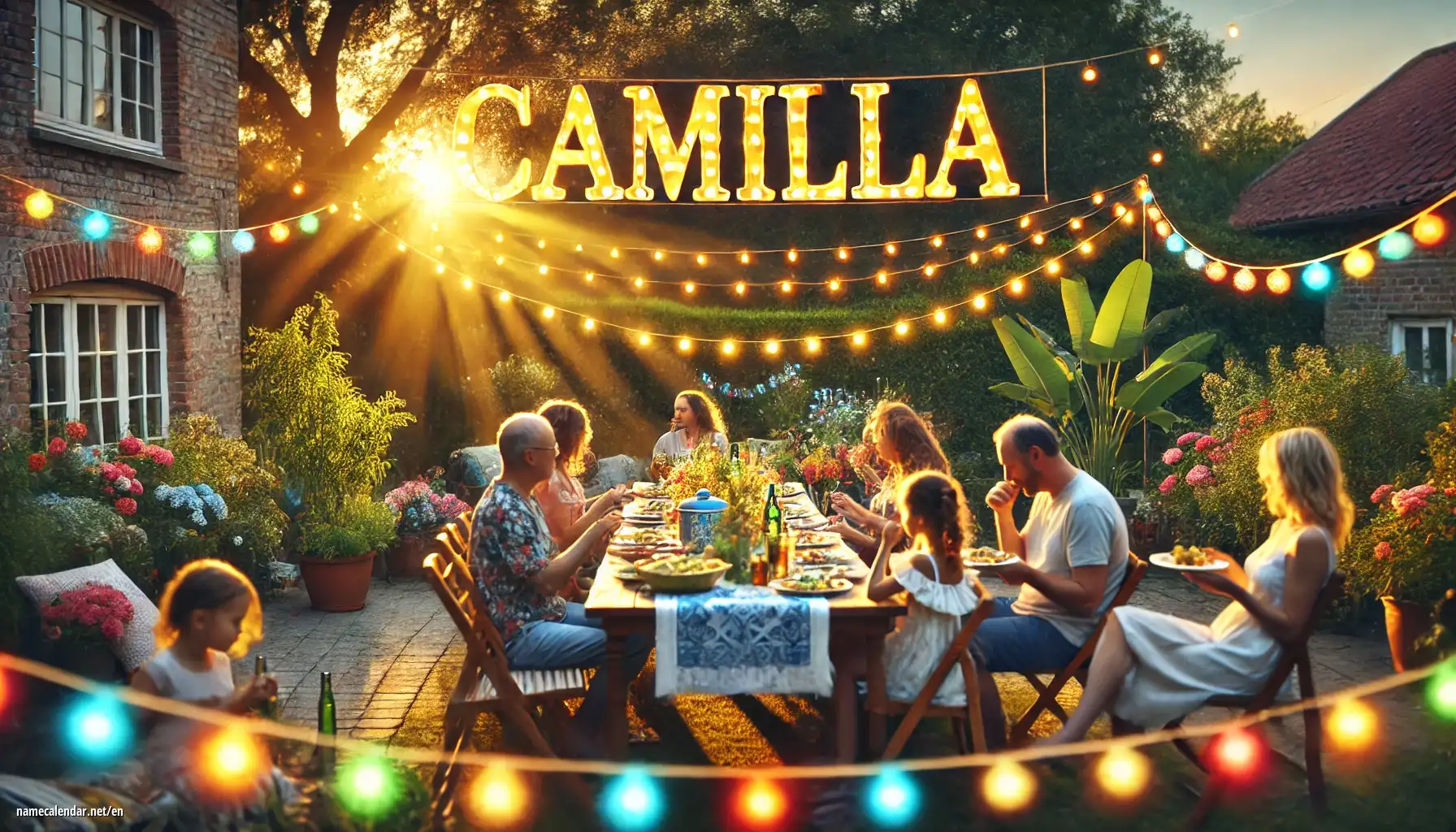 Celebration of name day and name - Camilla