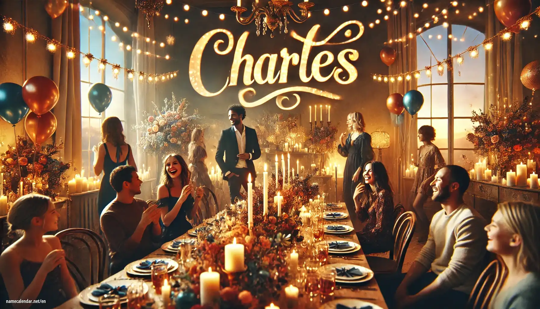 Celebration of name day and name - Charles