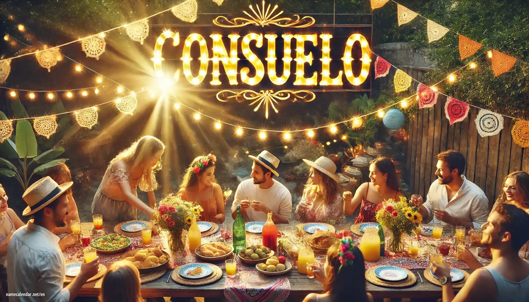 Celebration of name day and name - Consuelo