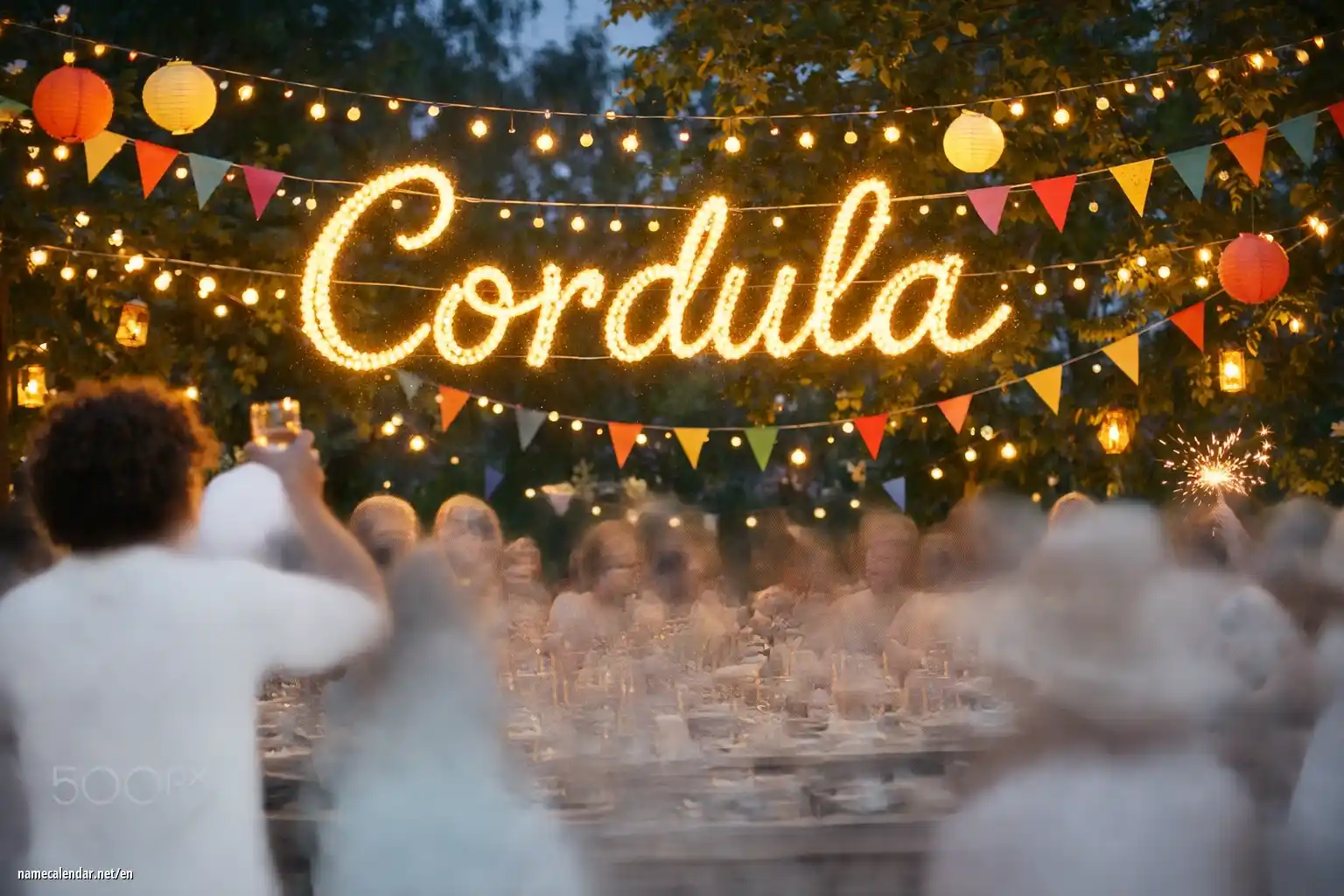 Celebration of name day and name - Cordula