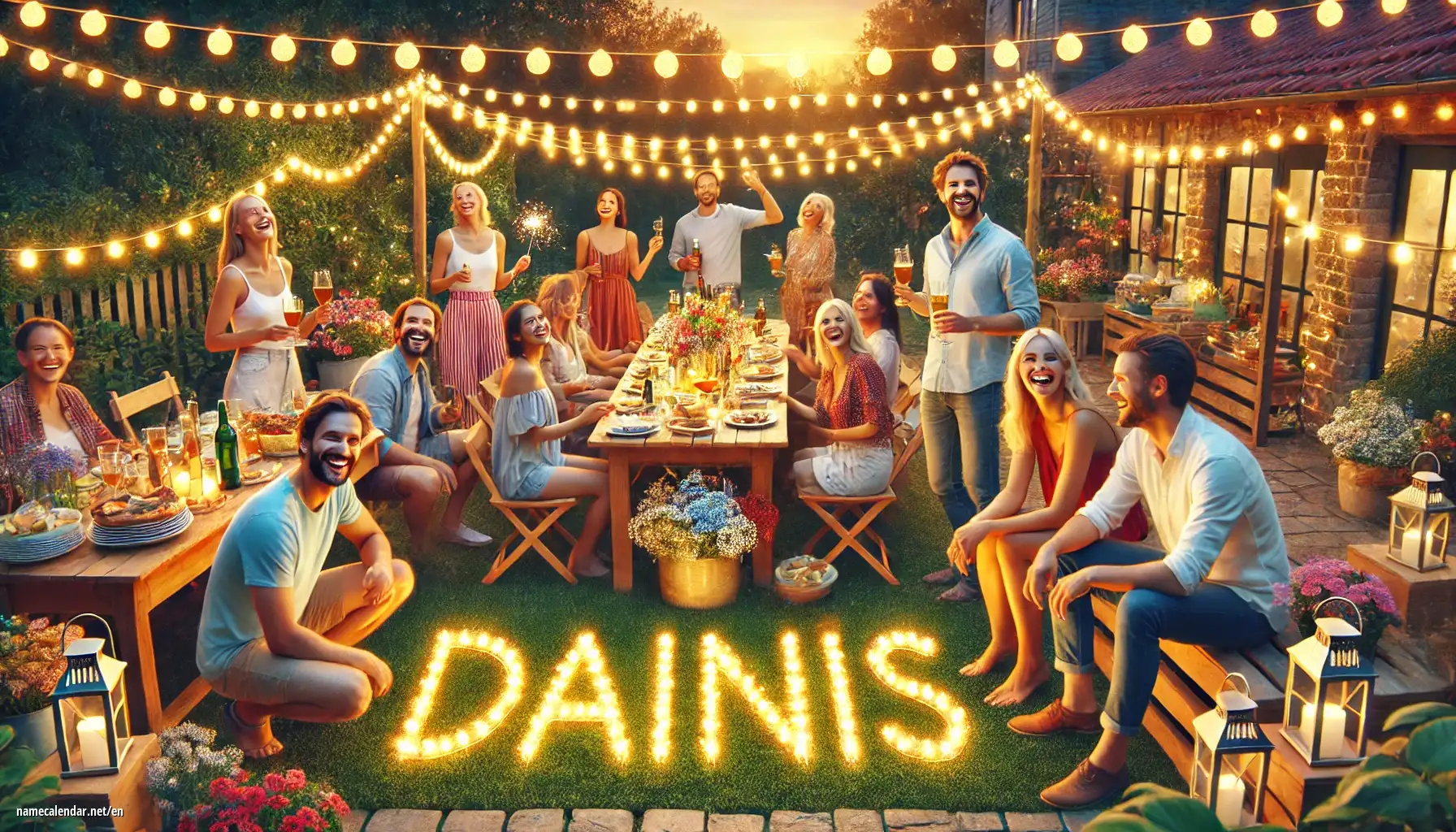 Celebration of name day and name - Dainis