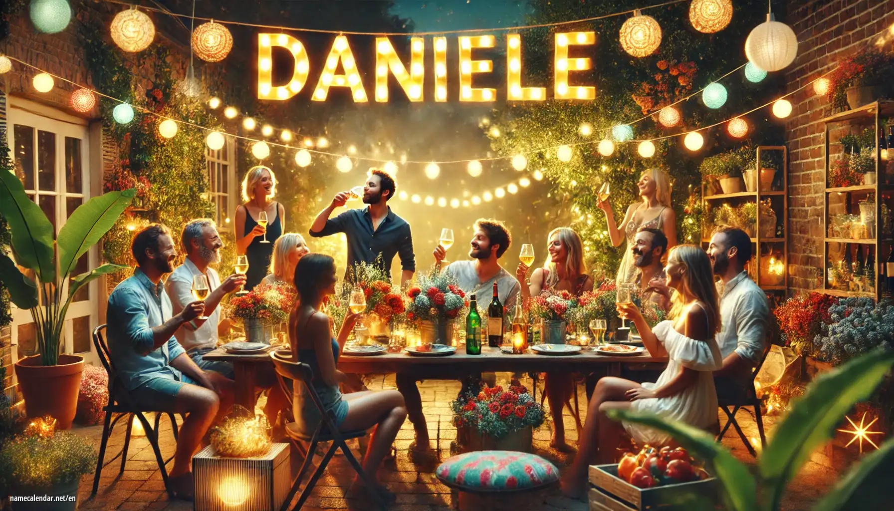 Celebration of name day and name - Daniele